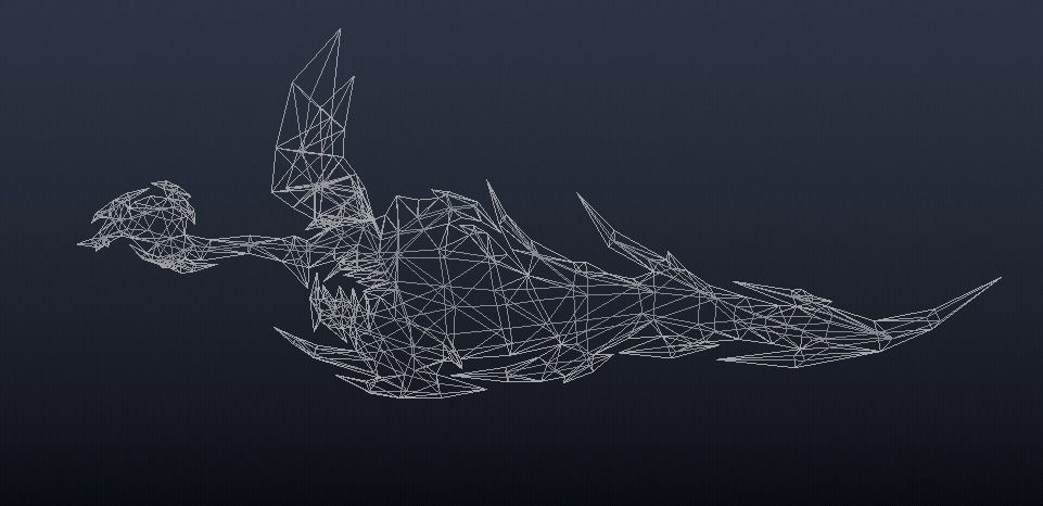 Futuristic Sword Low-poly 3D model_7