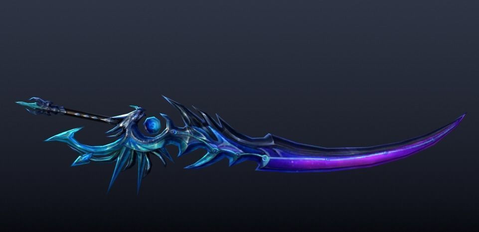 Futuristic Sword Low-poly 3D model_4