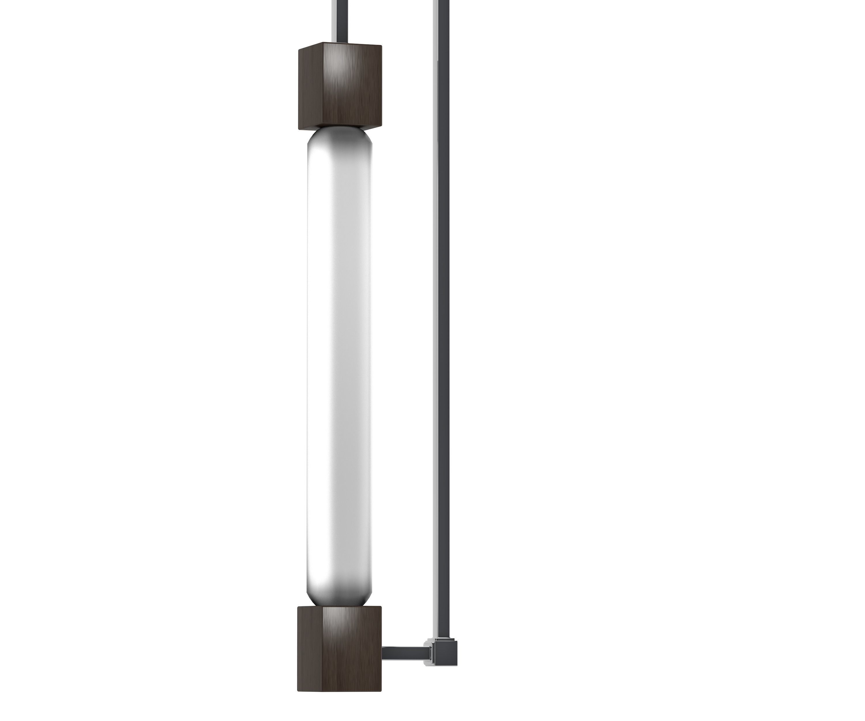 Luminescent vintage lamp chandelier vertical for cinema 4d Low-poly 3D model_3