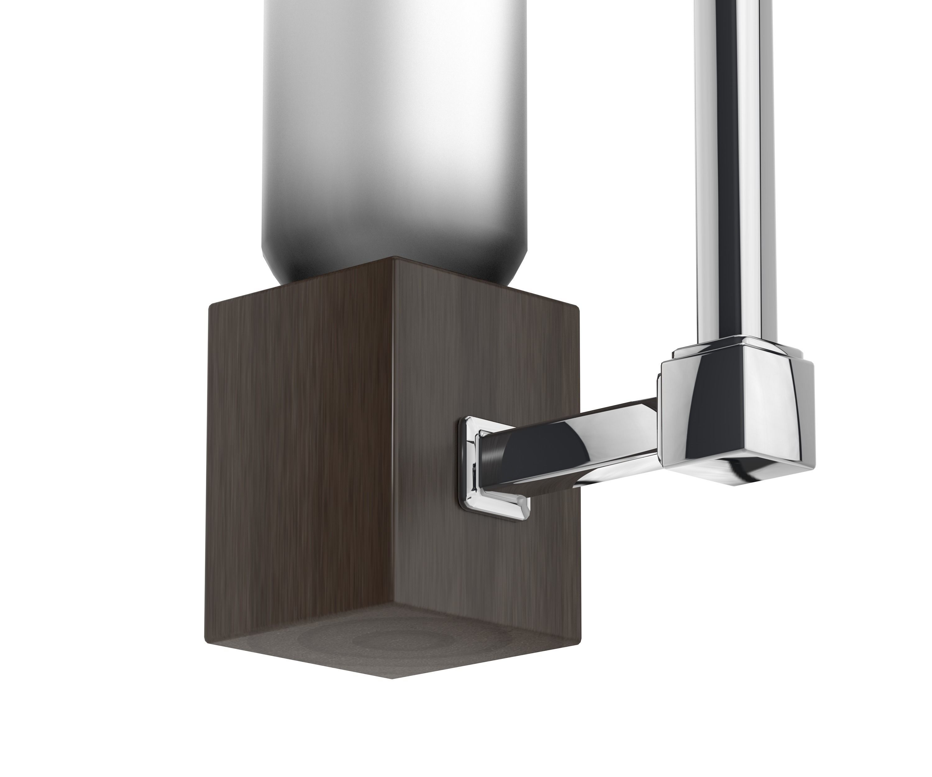 Luminescent vintage lamp chandelier vertical for cinema 4d Low-poly 3D model_6