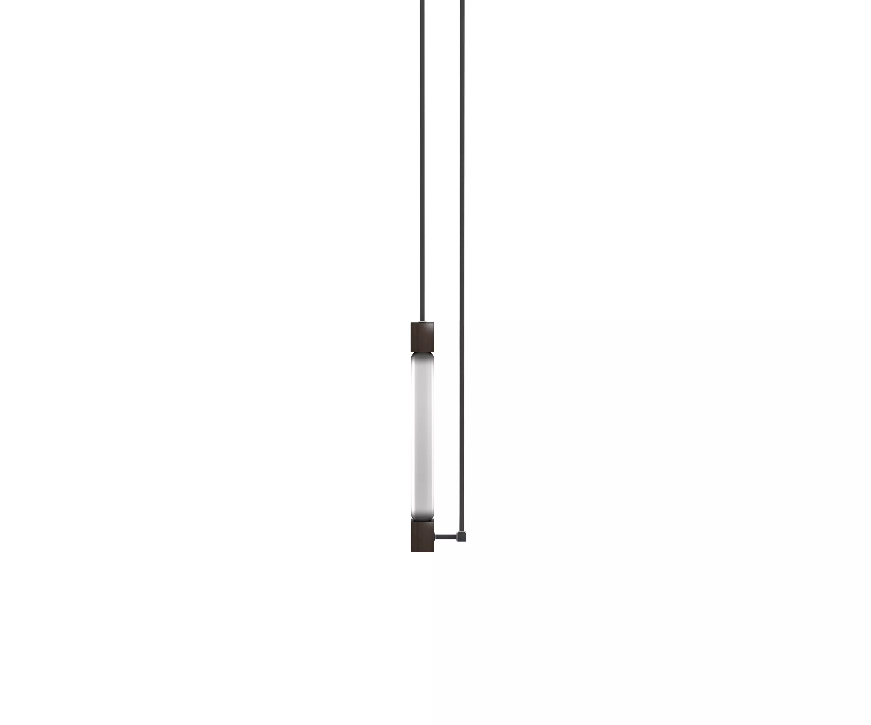 Luminescent vintage lamp chandelier vertical for cinema 4d Low-poly 3D model_0