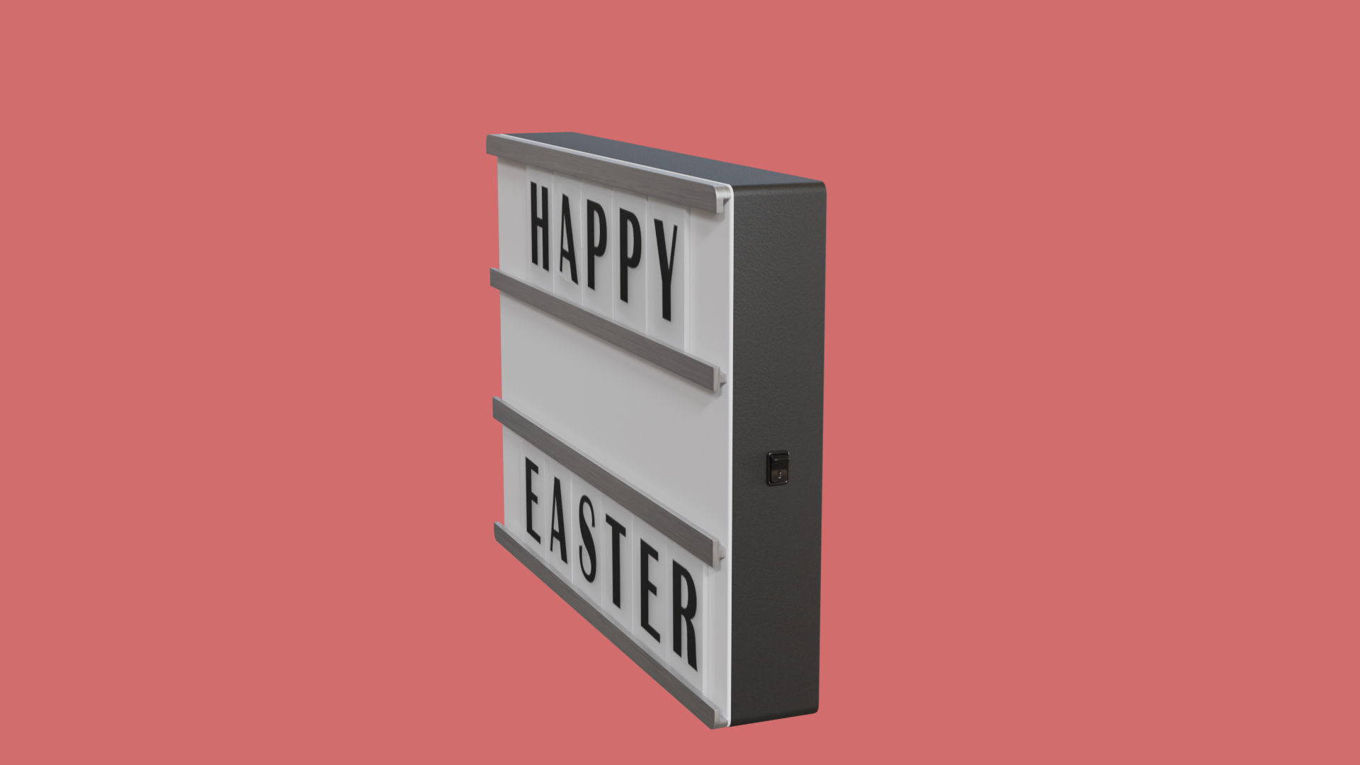  Easter Eggs with Lightbox 3D model_15