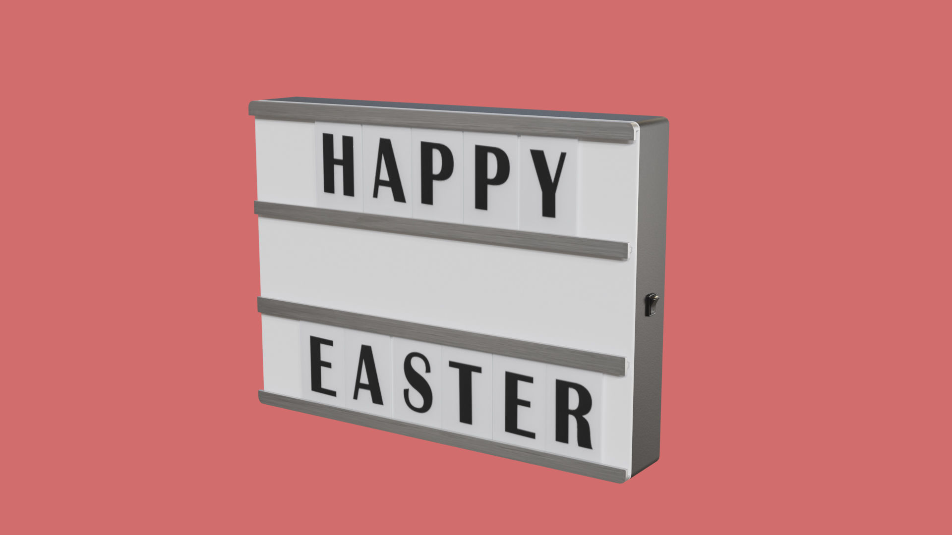  Easter Eggs with Lightbox 3D model_14