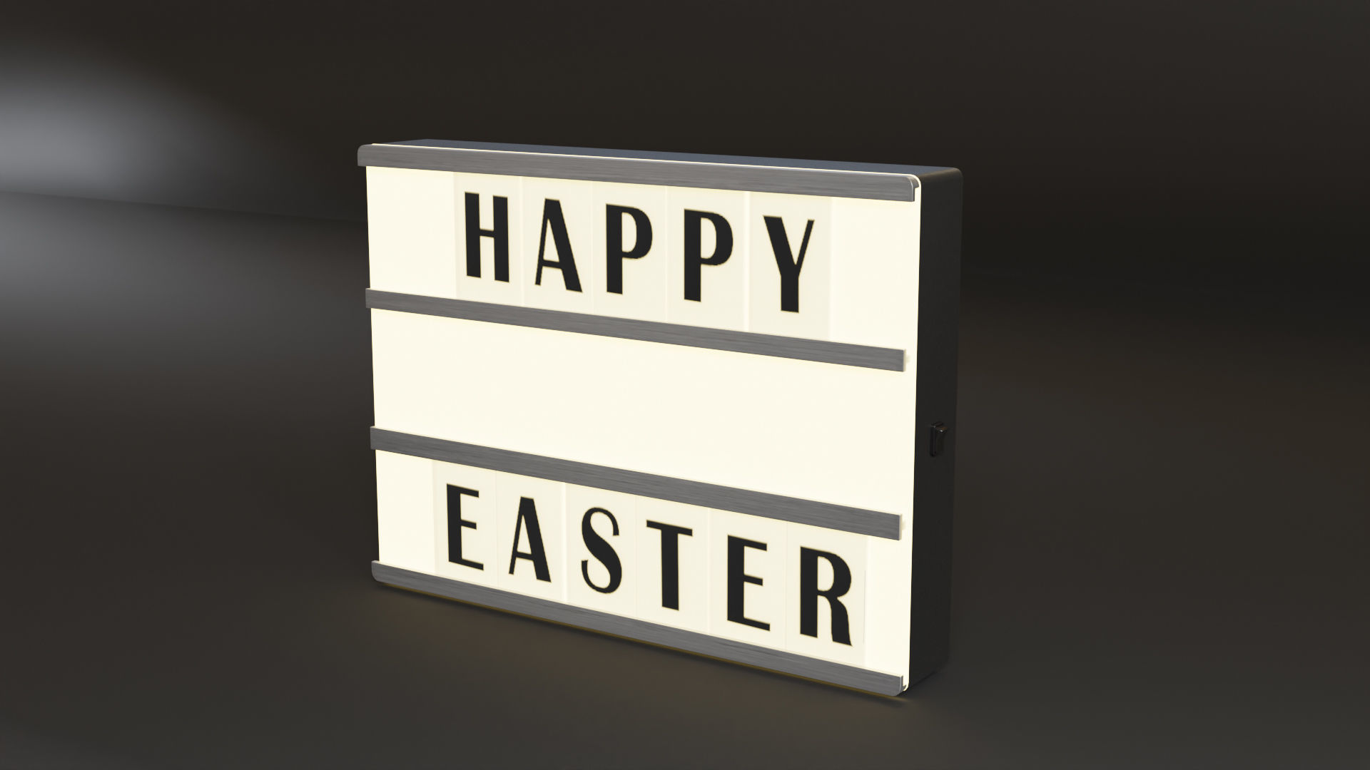  Easter Eggs with Lightbox 3D model_13