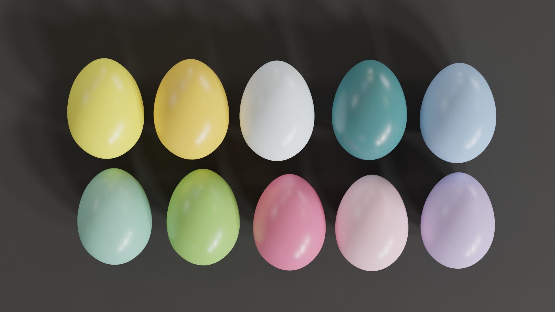  Easter Eggs with Lightbox 3D model_12