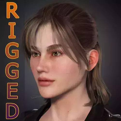  Female Rigged 3d Character  3D model