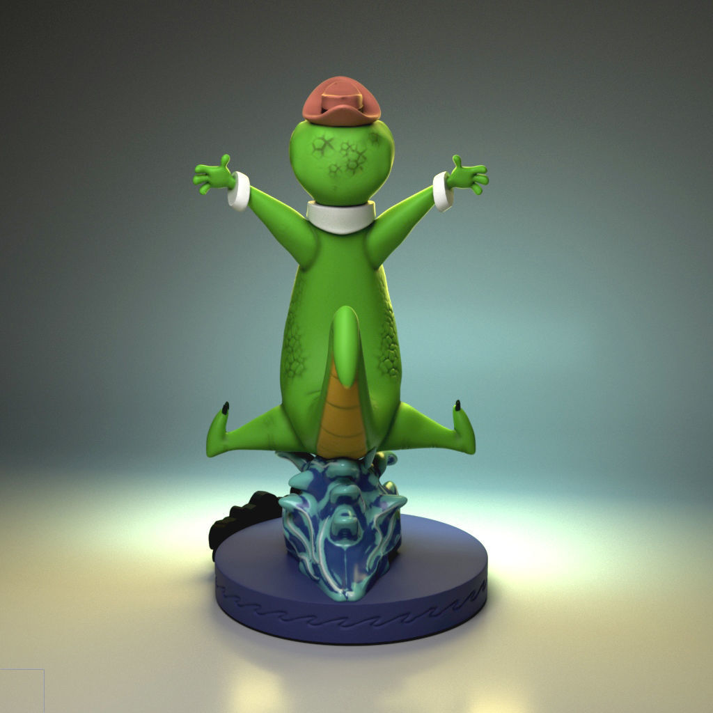 Wally Gator 3D print model_3