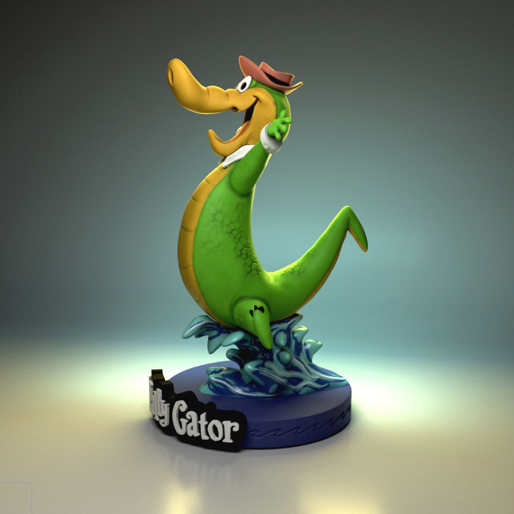 Wally Gator 3D print model_1