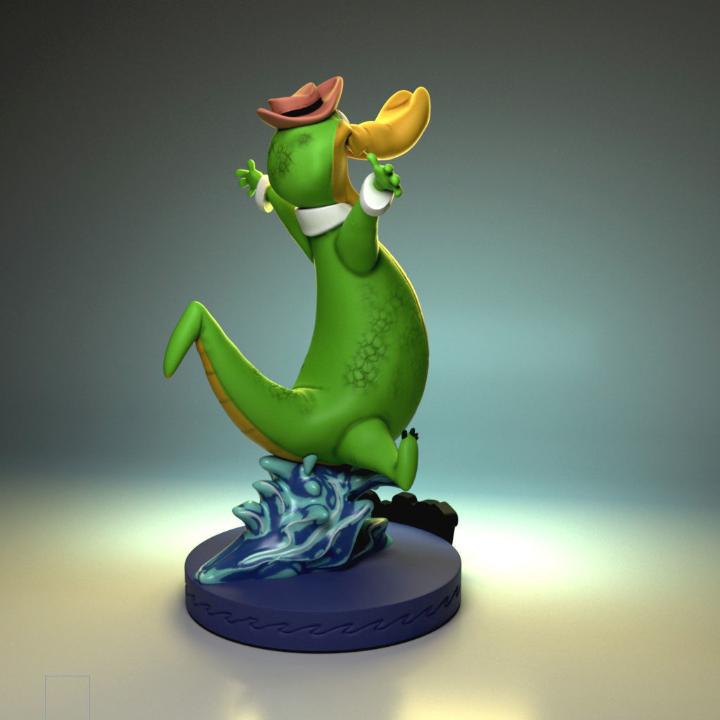 Wally Gator 3D print model_2