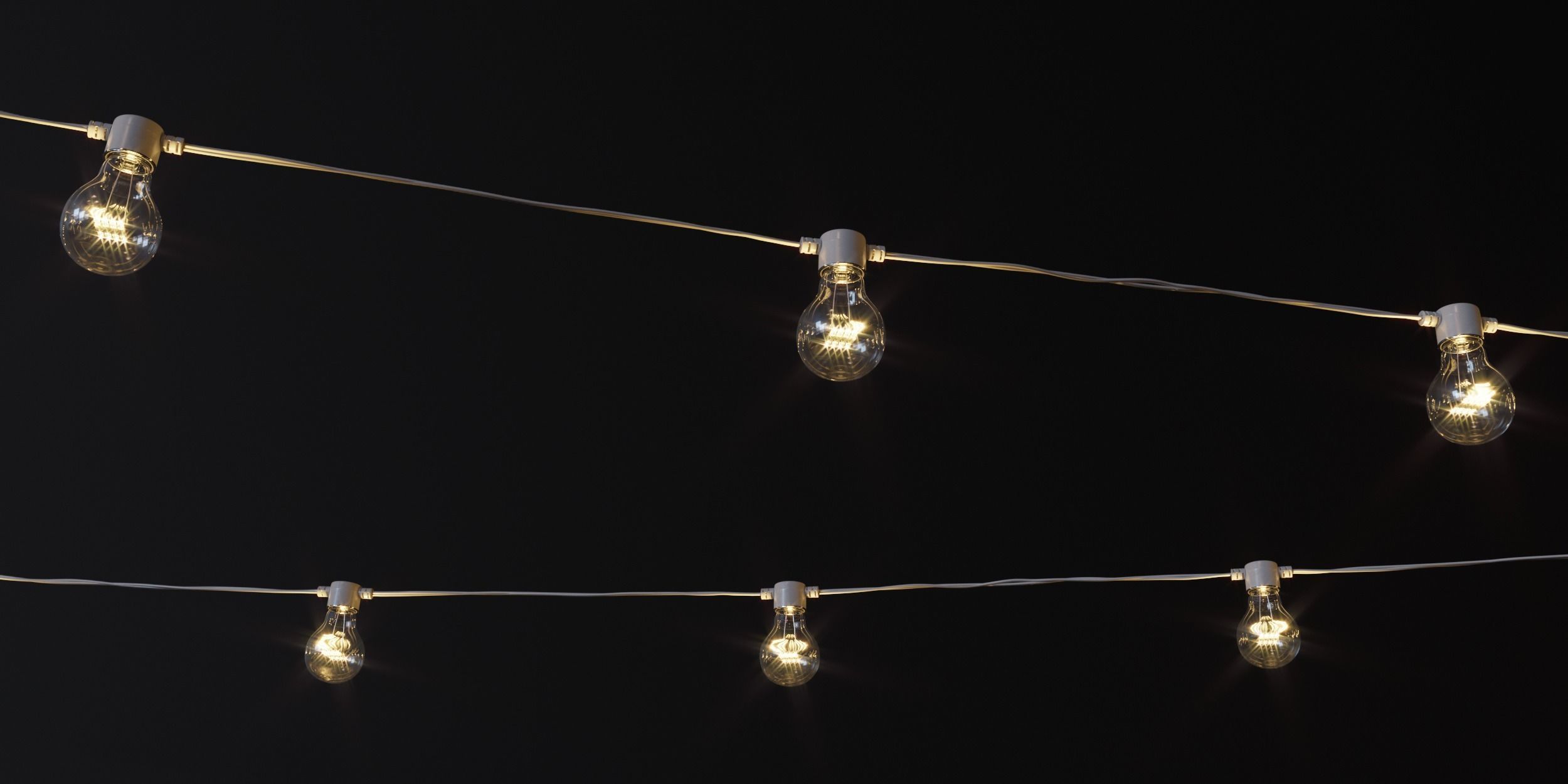 Garland and Bulb String 2 3D model_9