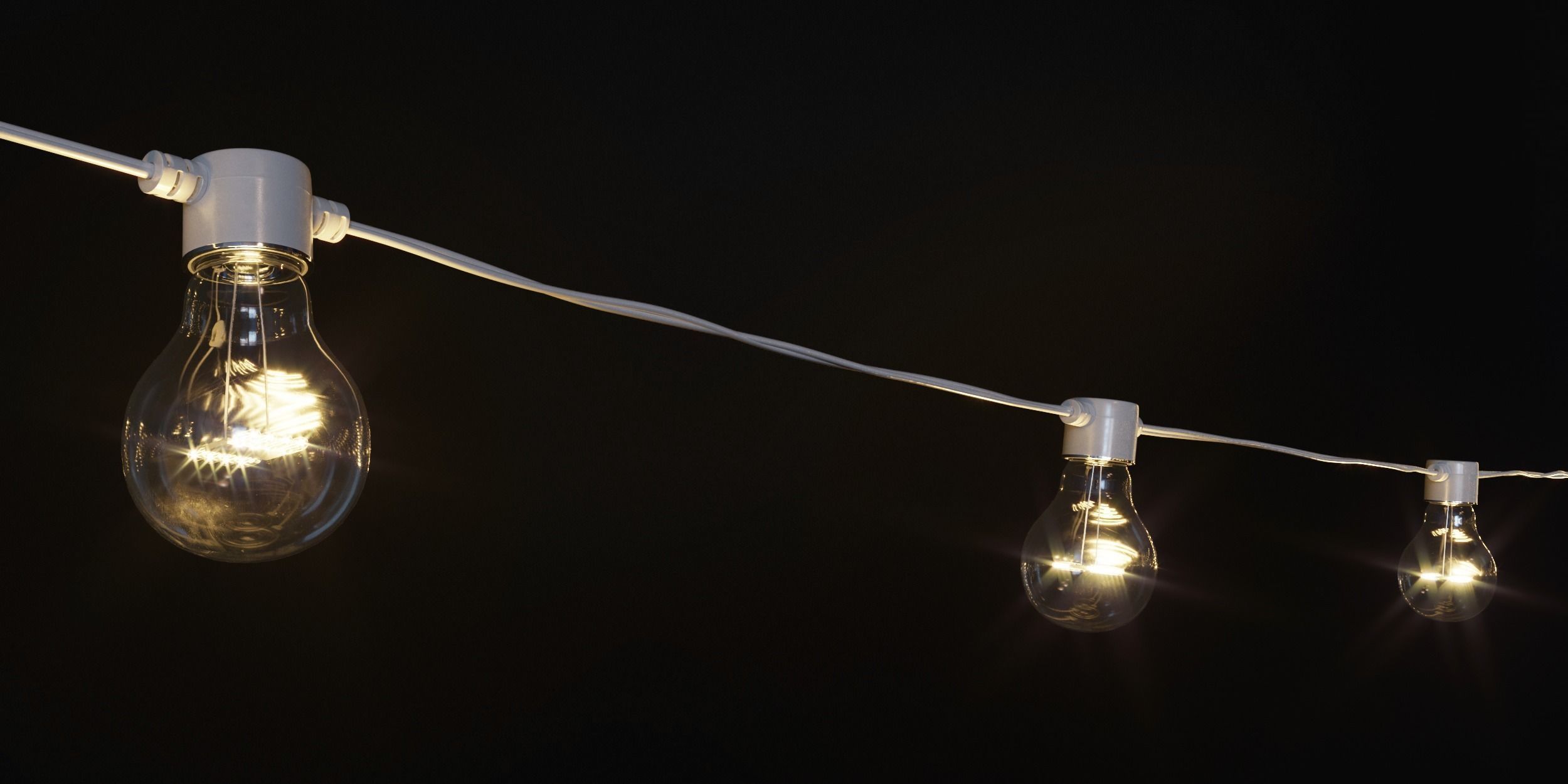 Garland and Bulb String 2 3D model_7