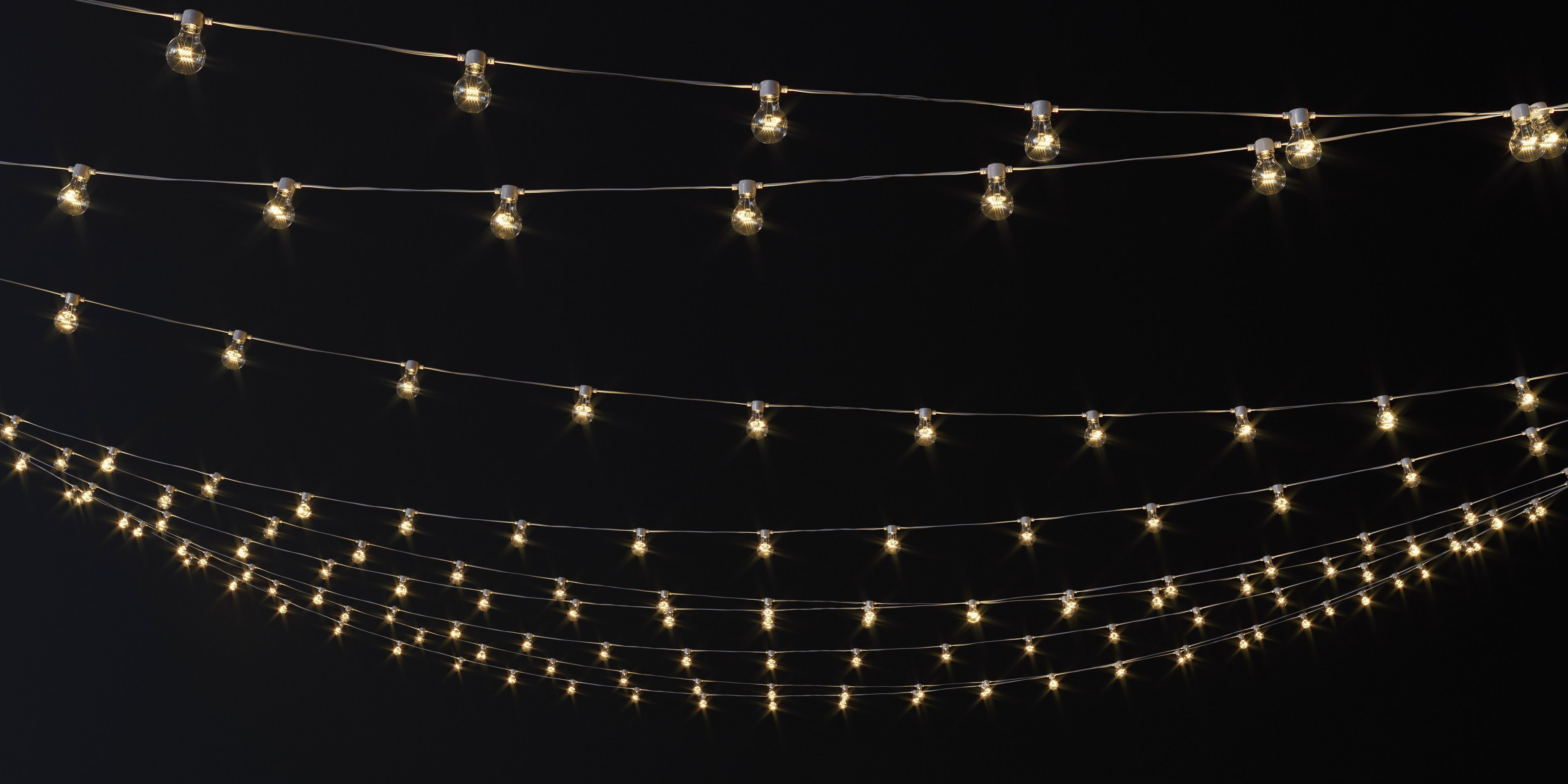 Garland and Bulb String 2 3D model_1