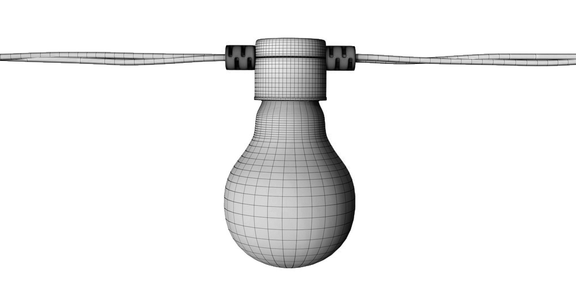 Garland and Bulb String 2 3D model_11
