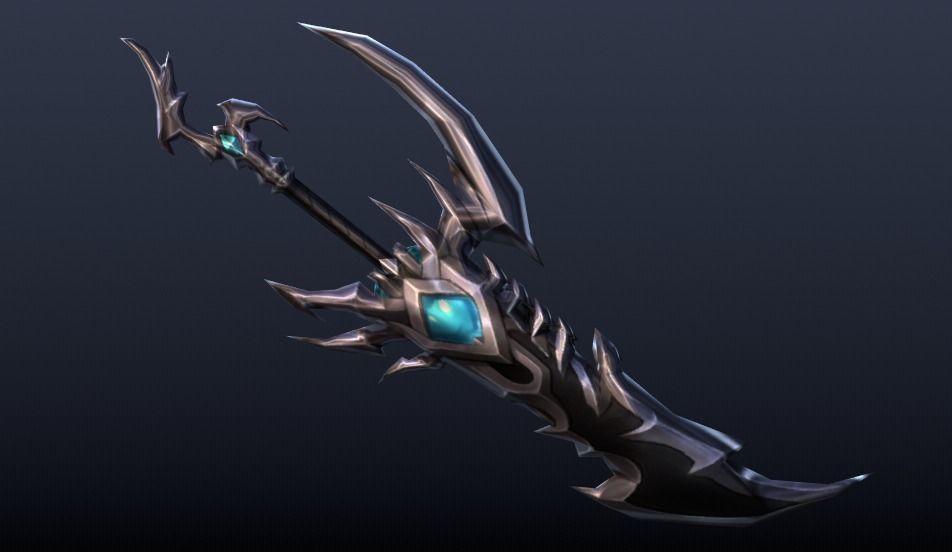 Crystal Metal Sword Low-poly 3D model_12