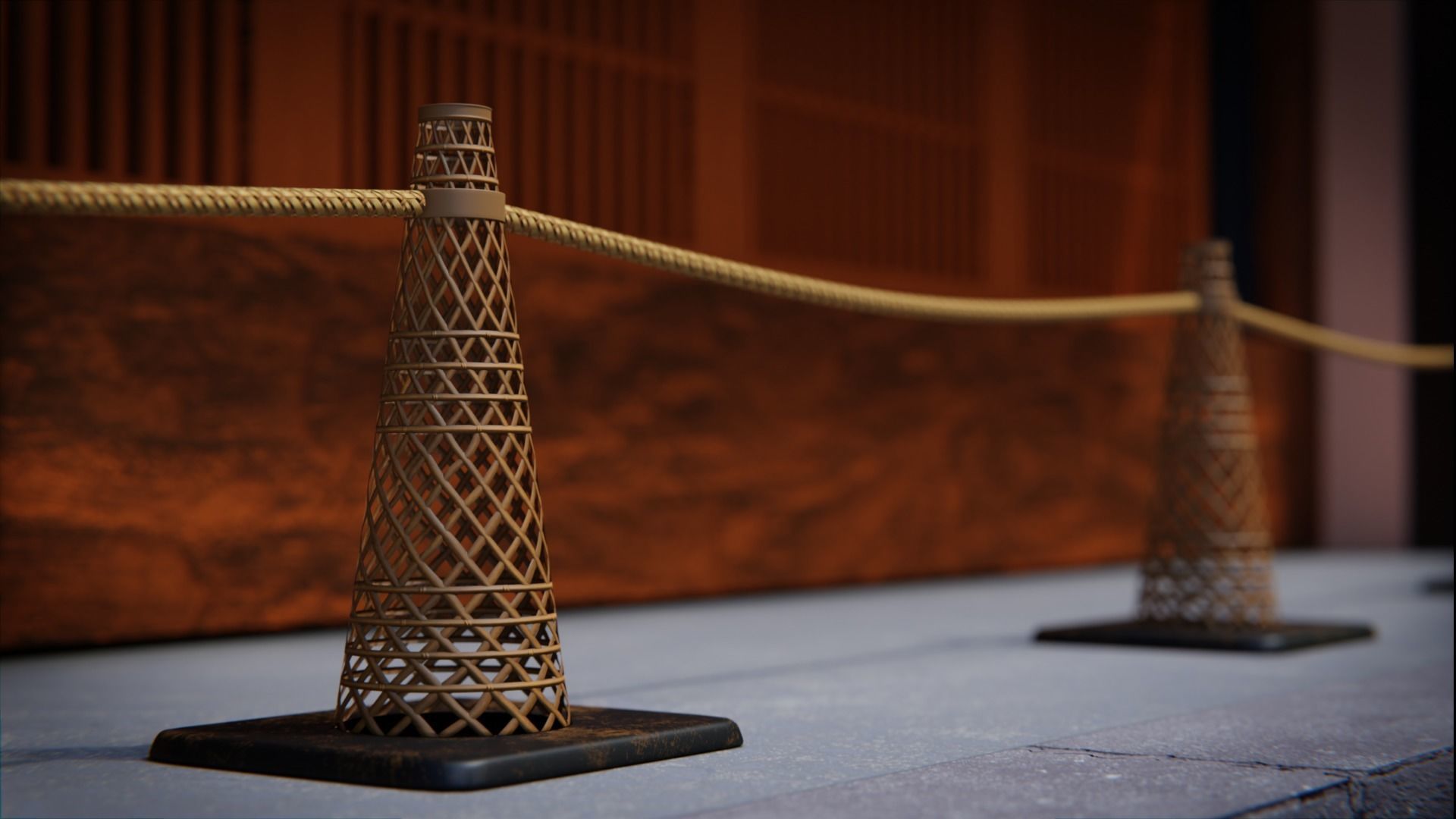 Japanese Street 3d Scene 3D model_6