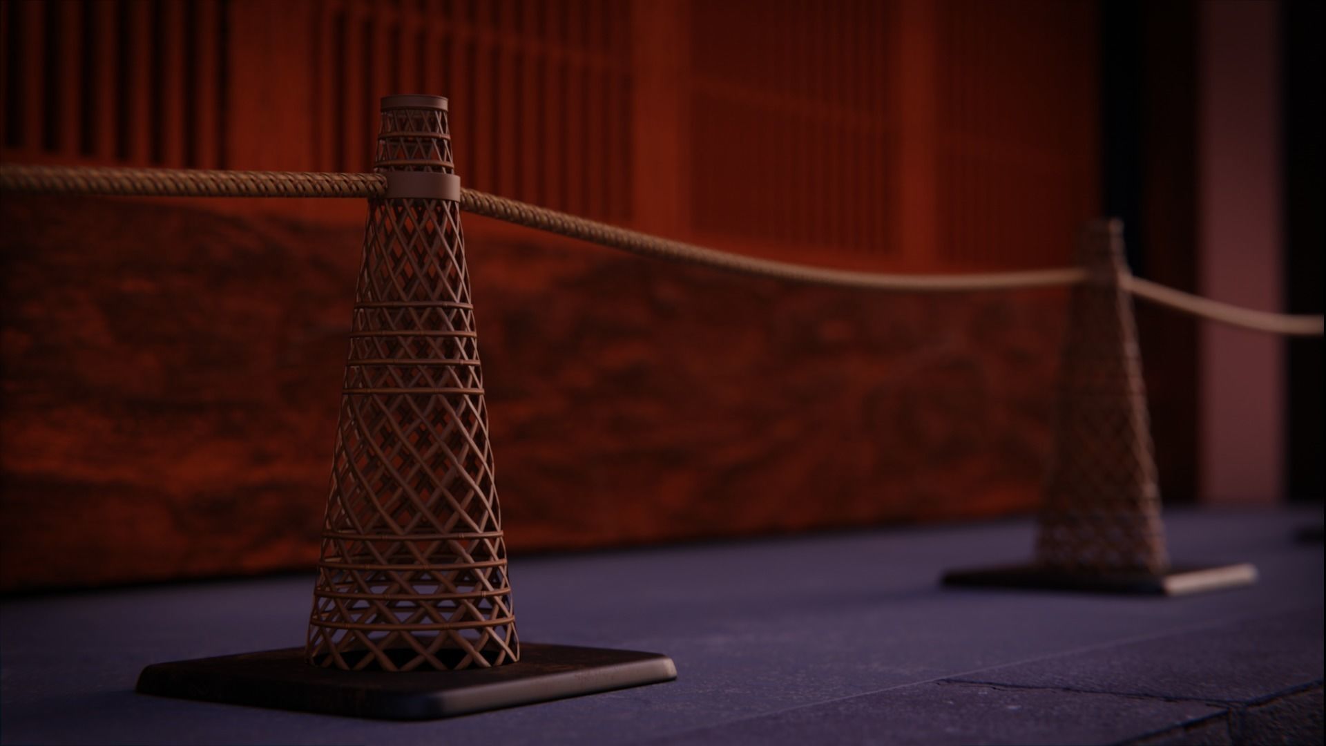 Japanese Street 3d Scene 3D model_7