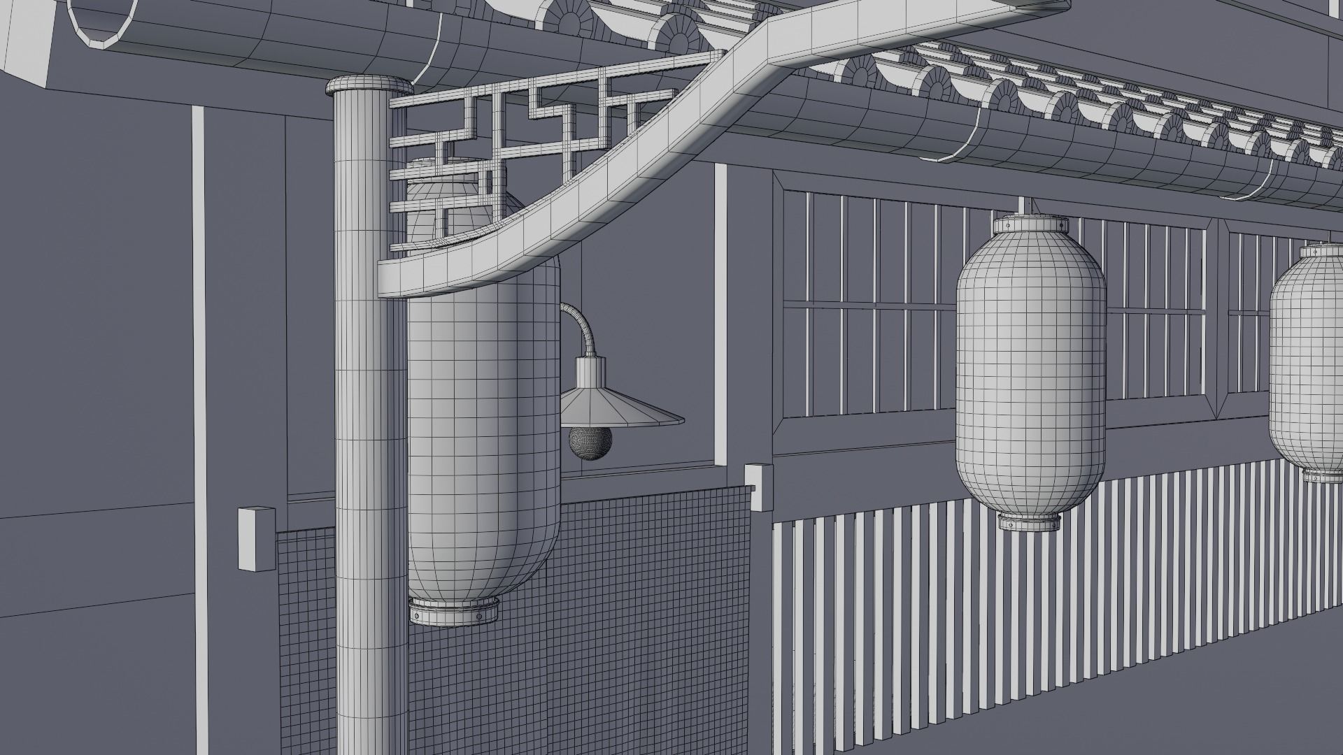 Japanese Street 3d Scene 3D model_12