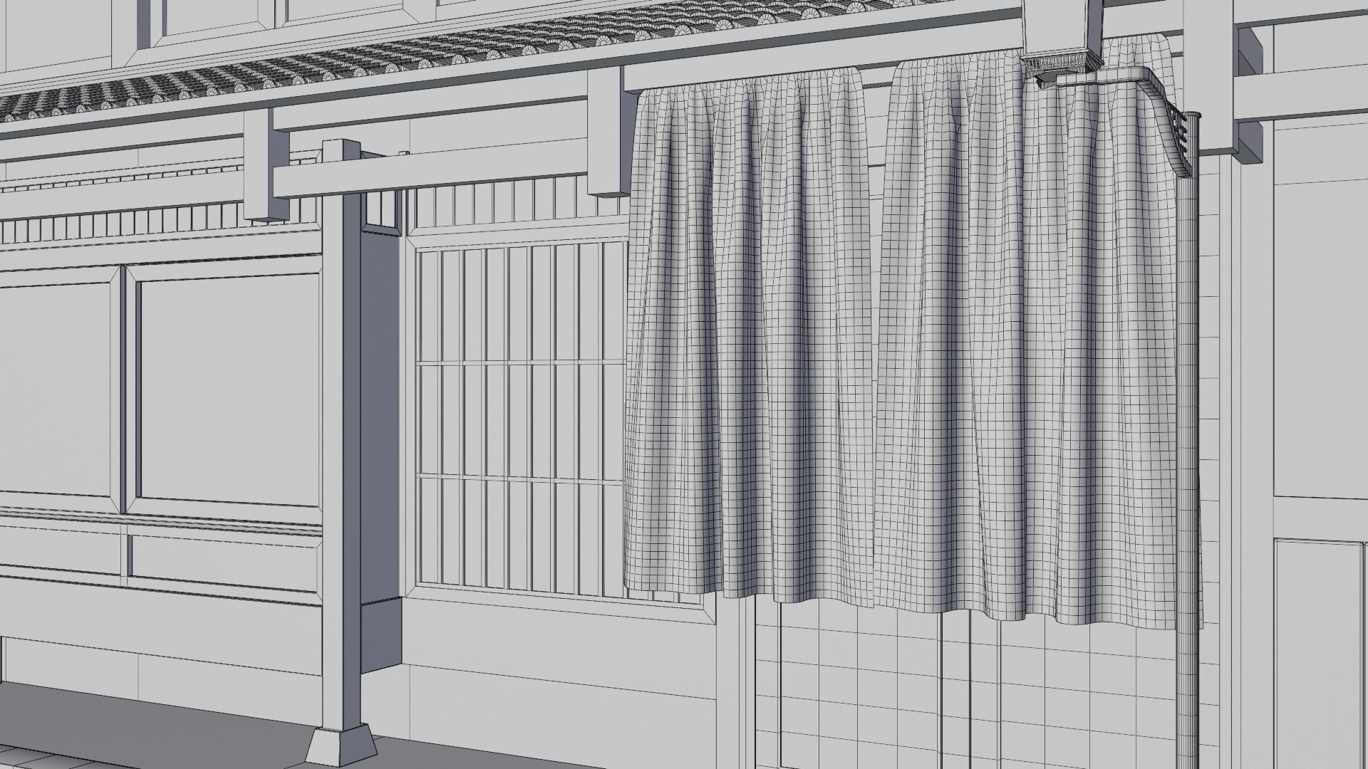 Japanese Street 3d Scene 3D model_9