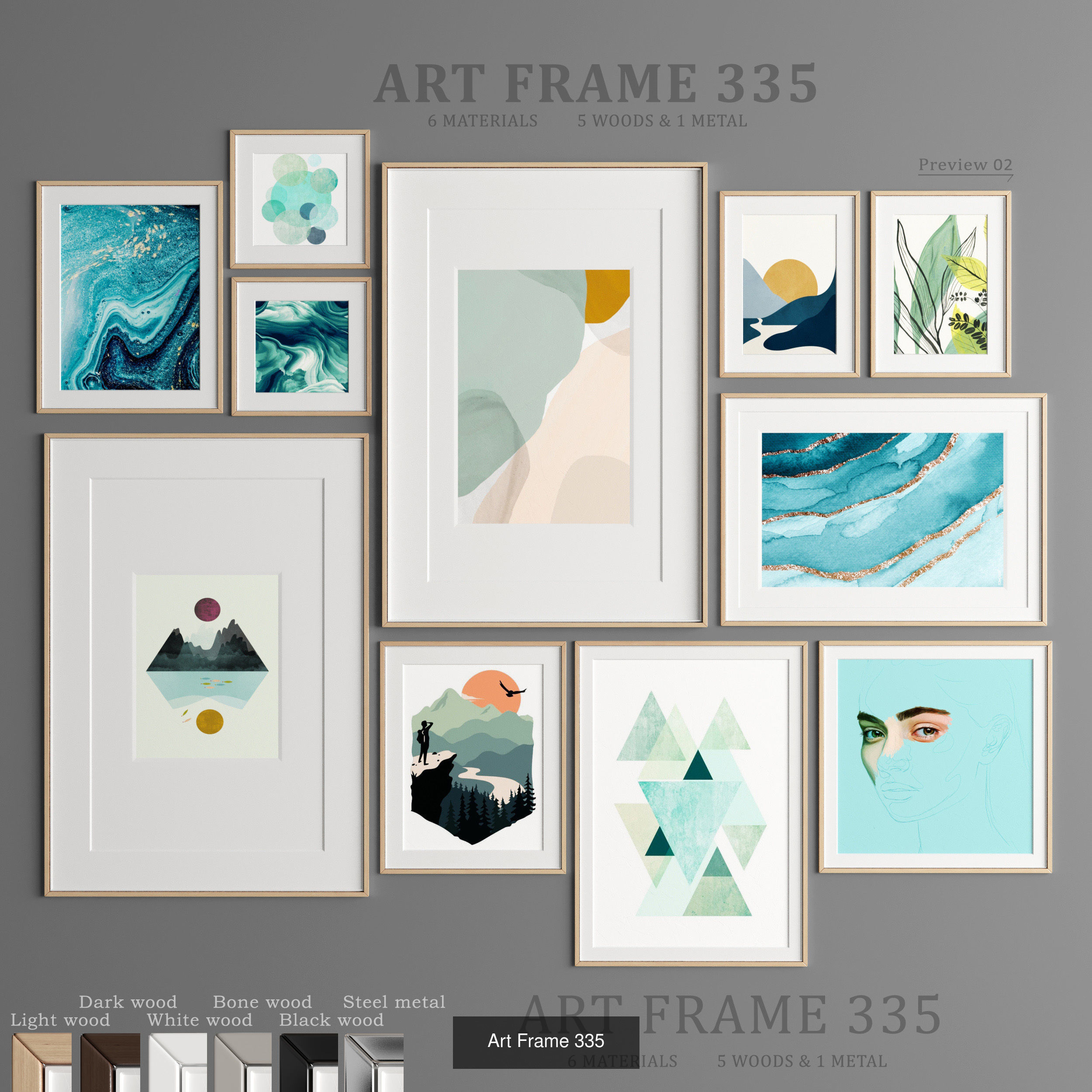 Collection of 11 Art Frames _8