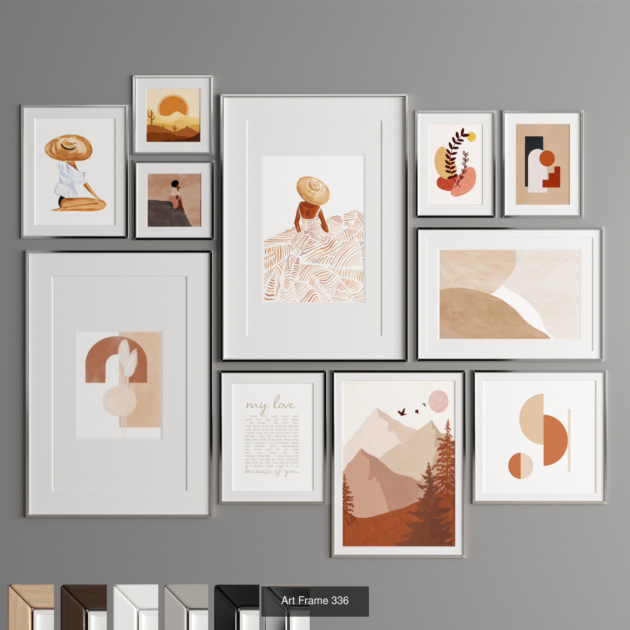 Collection of 11 Art Frames _9