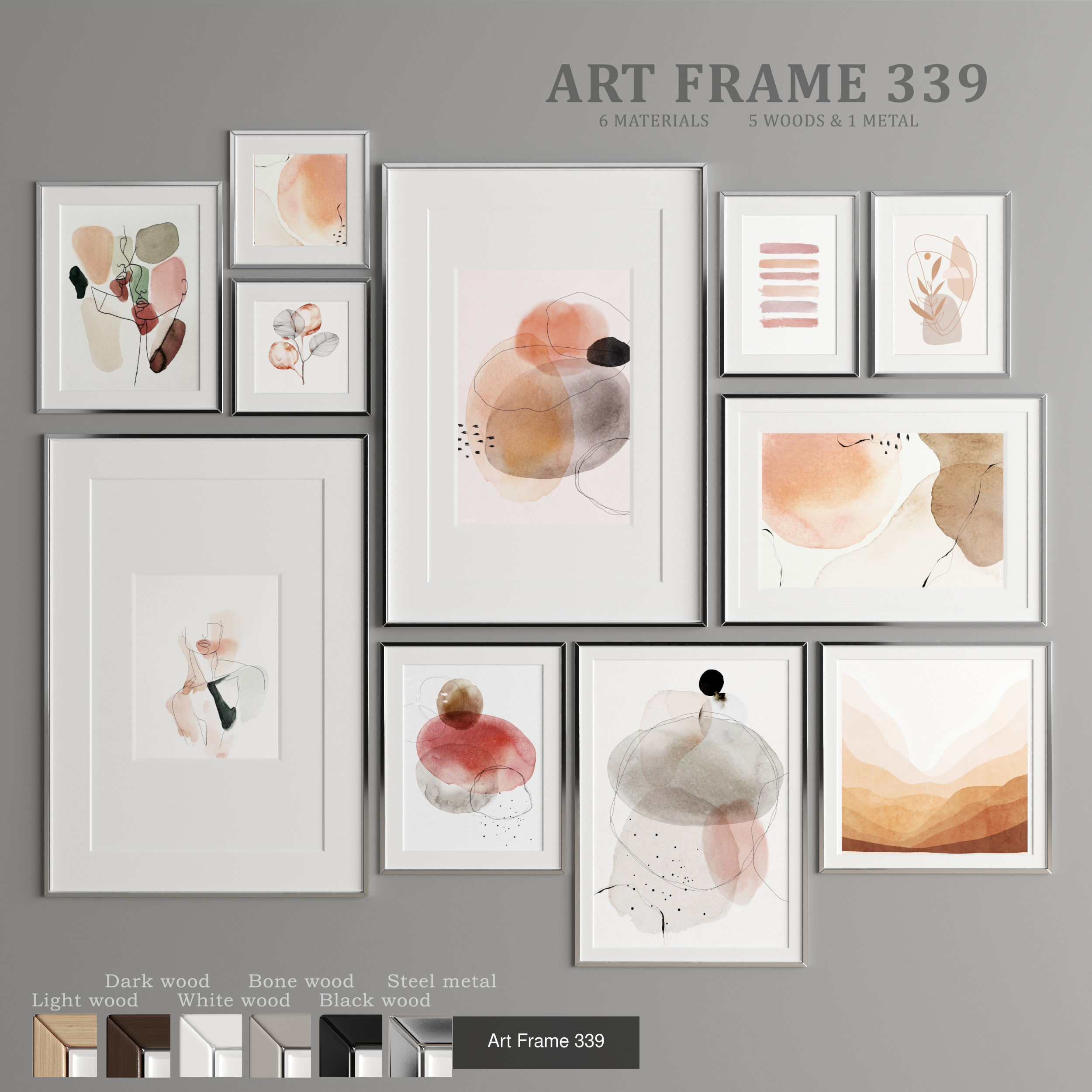 Collection of 11 Art Frames _12