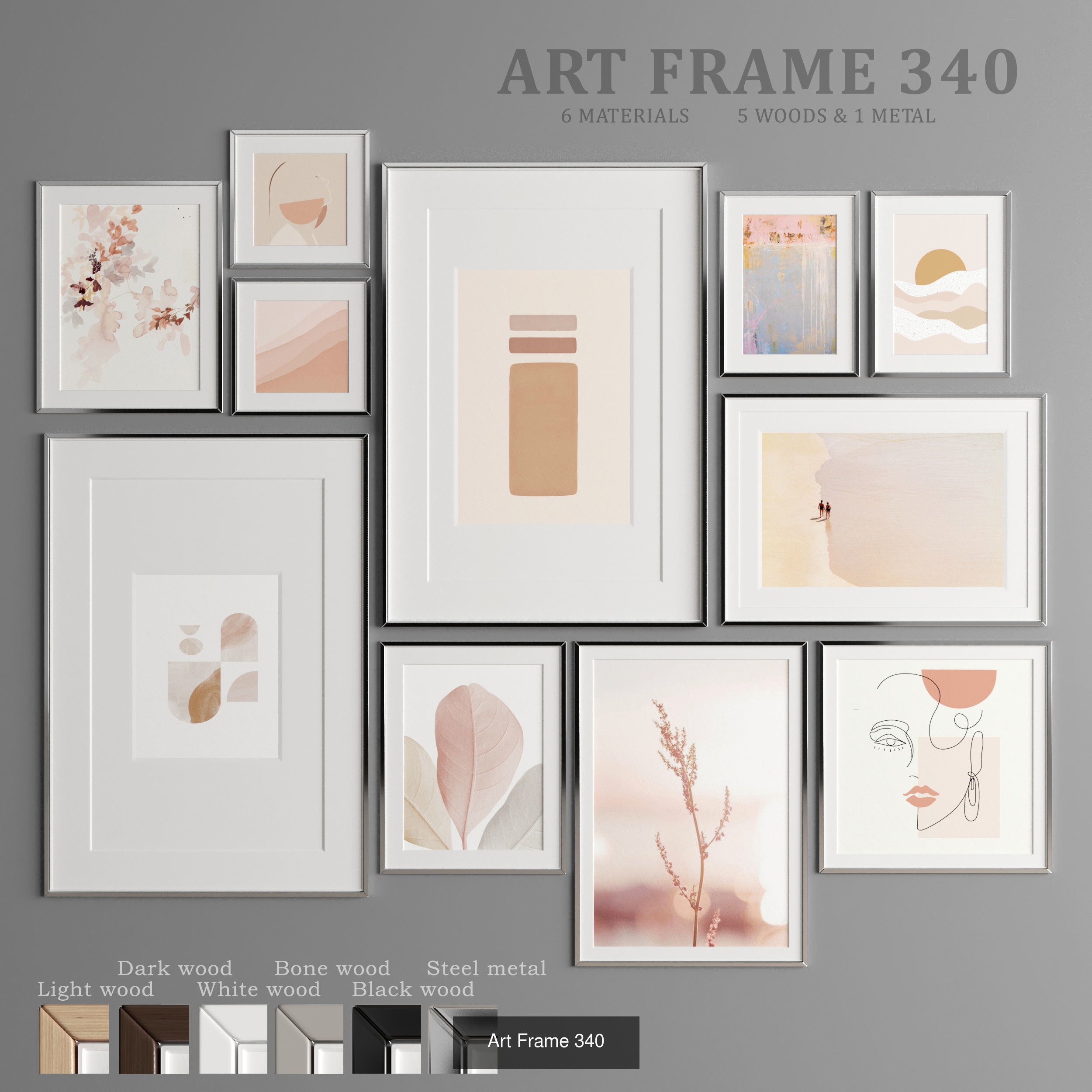 Collection of 11 Art Frames _13