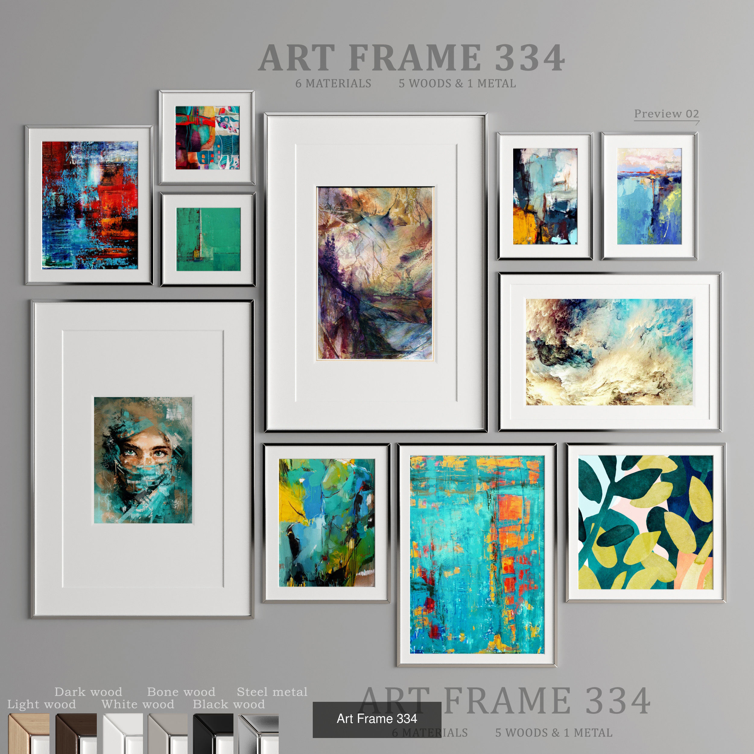 Collection of 11 Art Frames _7