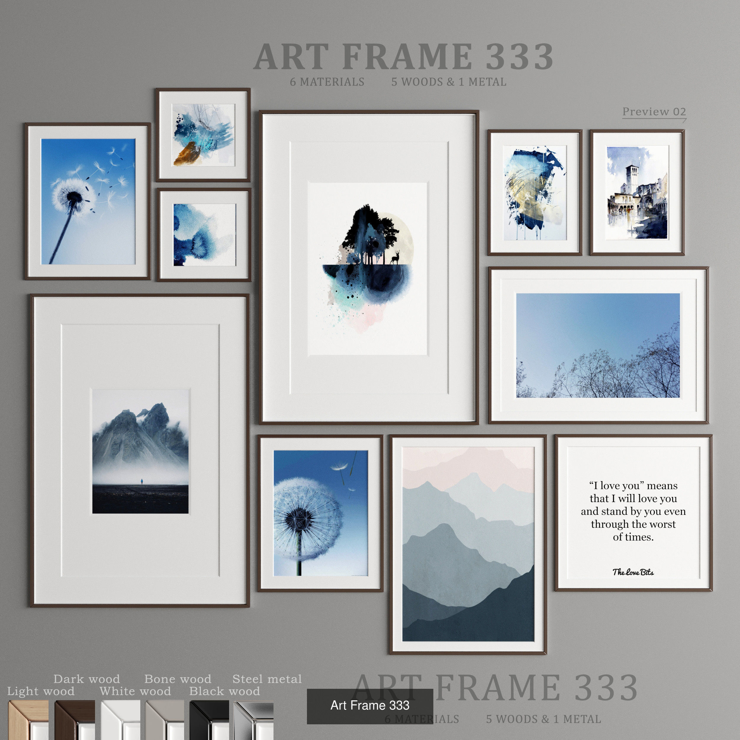 Collection of 11 Art Frames _6