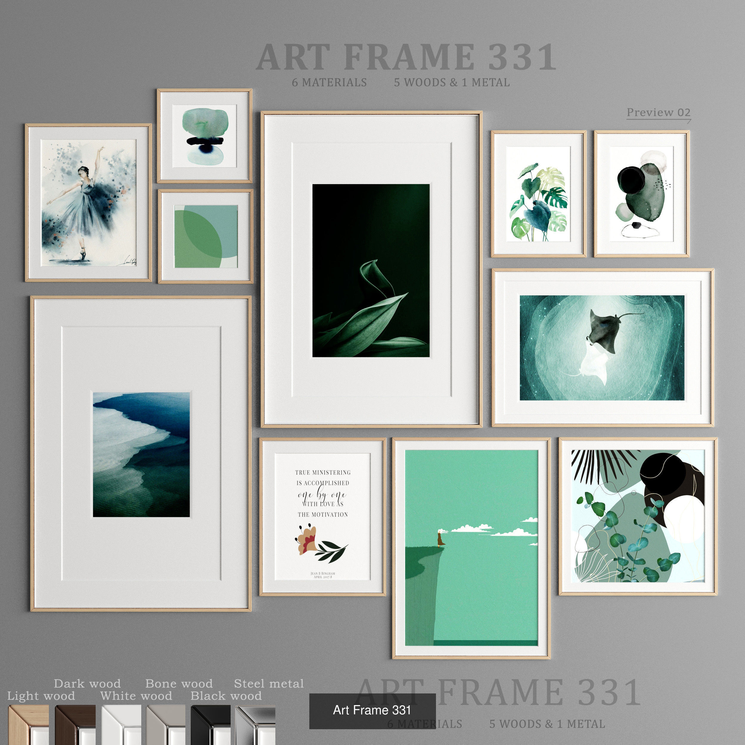Collection of 11 Art Frames _5