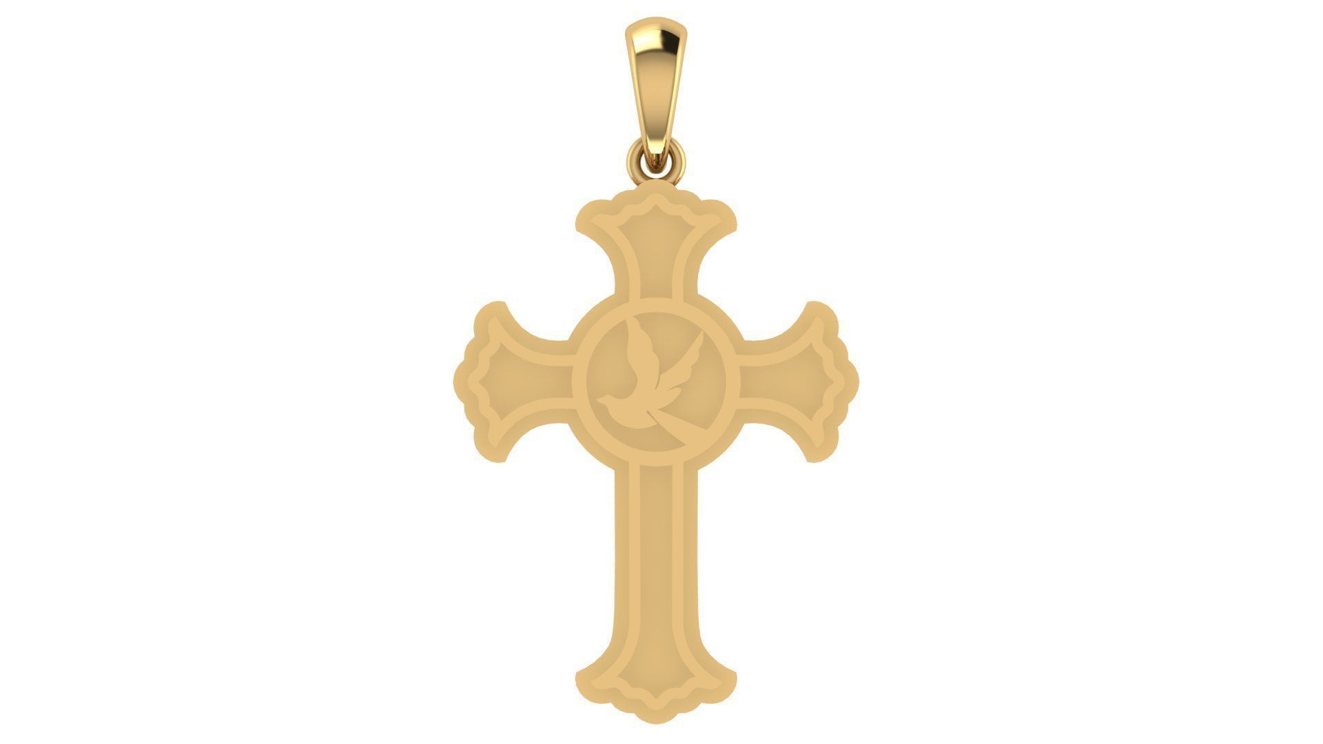 CROSS PENDANT CR49 3D print model_5