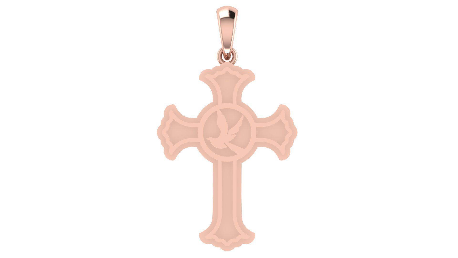CROSS PENDANT CR49 3D print model_3