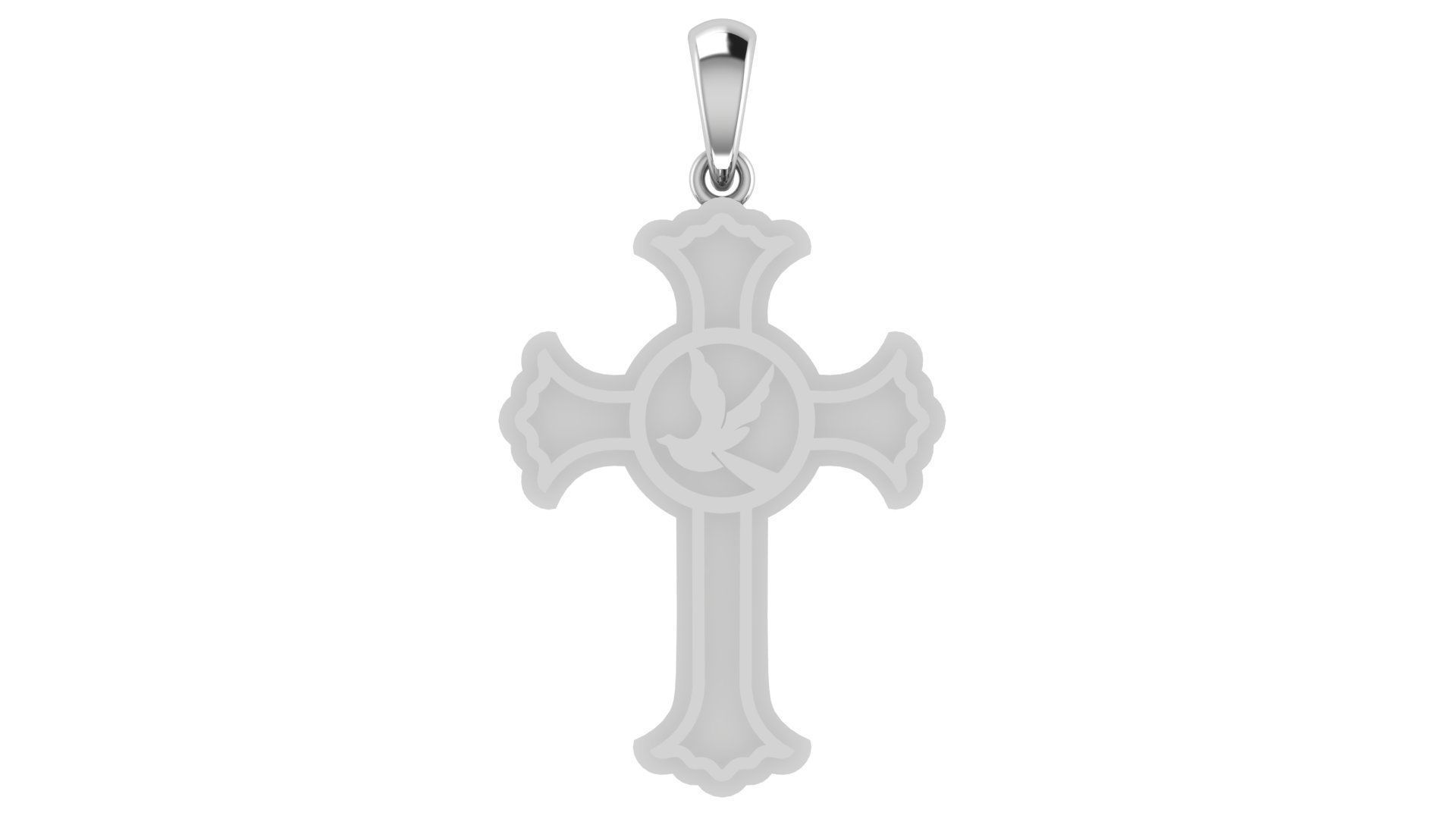 CROSS PENDANT CR49 3D print model_4
