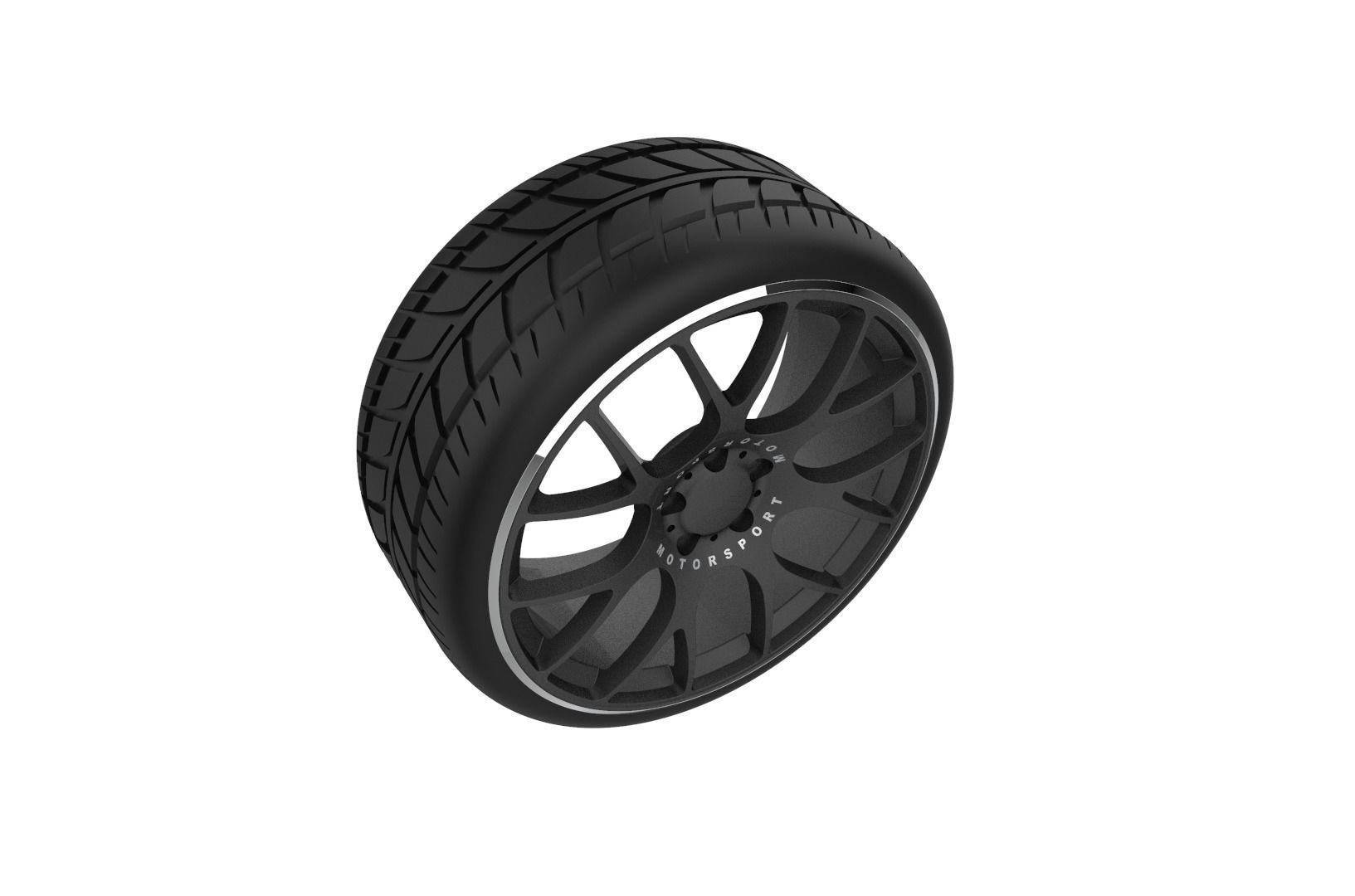 BBS CH-18 Car Wheel Rim 3D print model_31
