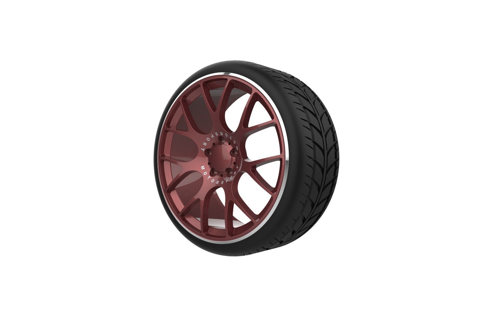 BBS CH-18 Car Wheel Rim 3D print model_11