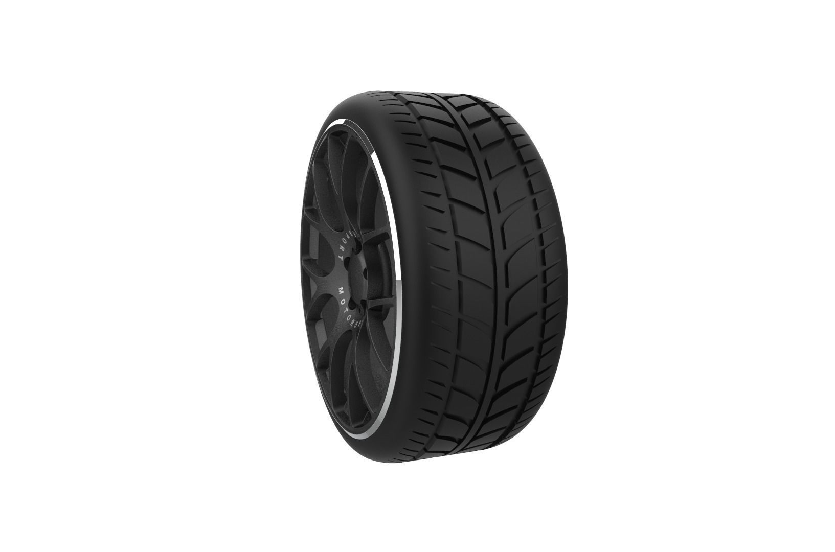 BBS CH-18 Car Wheel Rim 3D print model_16