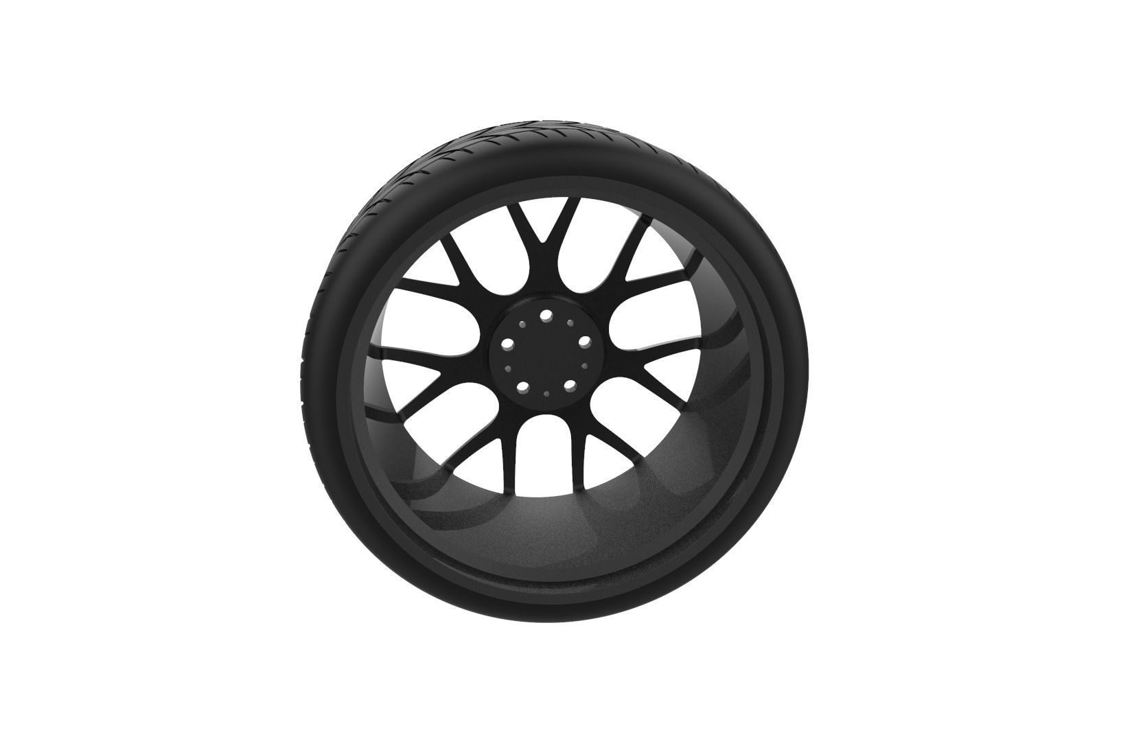 BBS CH-18 Car Wheel Rim 3D print model_23
