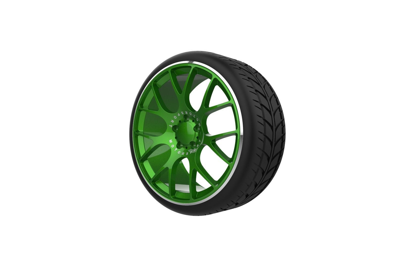 BBS CH-18 Car Wheel Rim 3D print model_7
