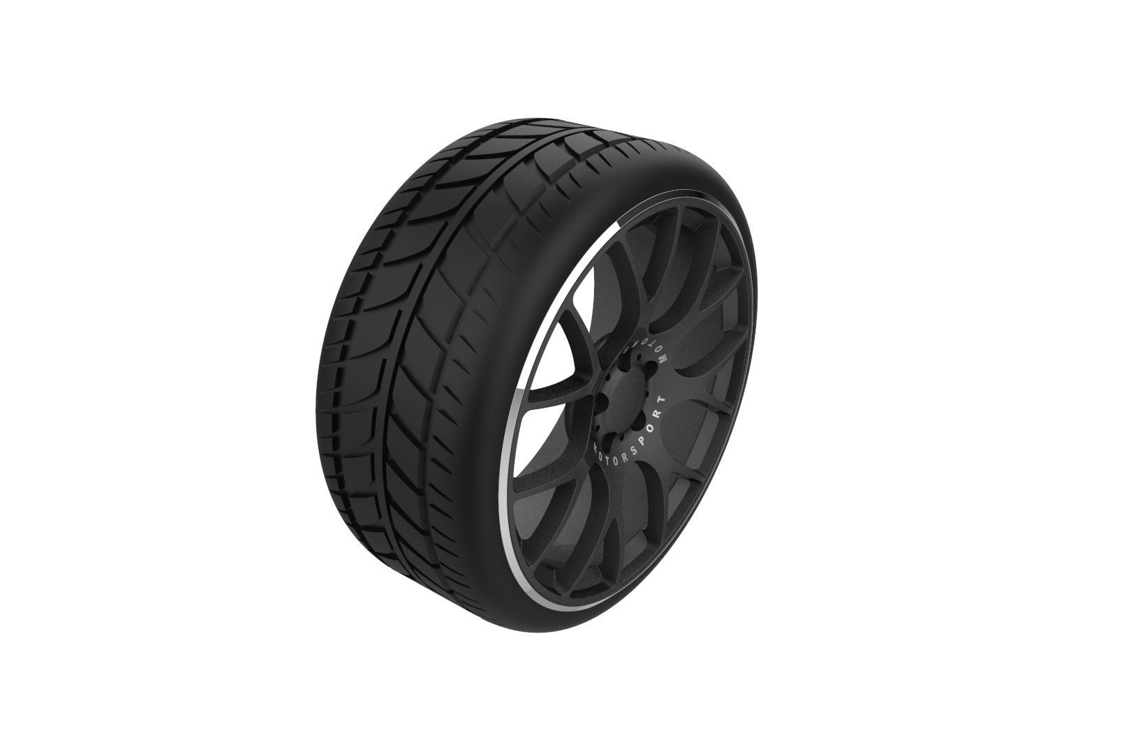 BBS CH-18 Car Wheel Rim 3D print model_30