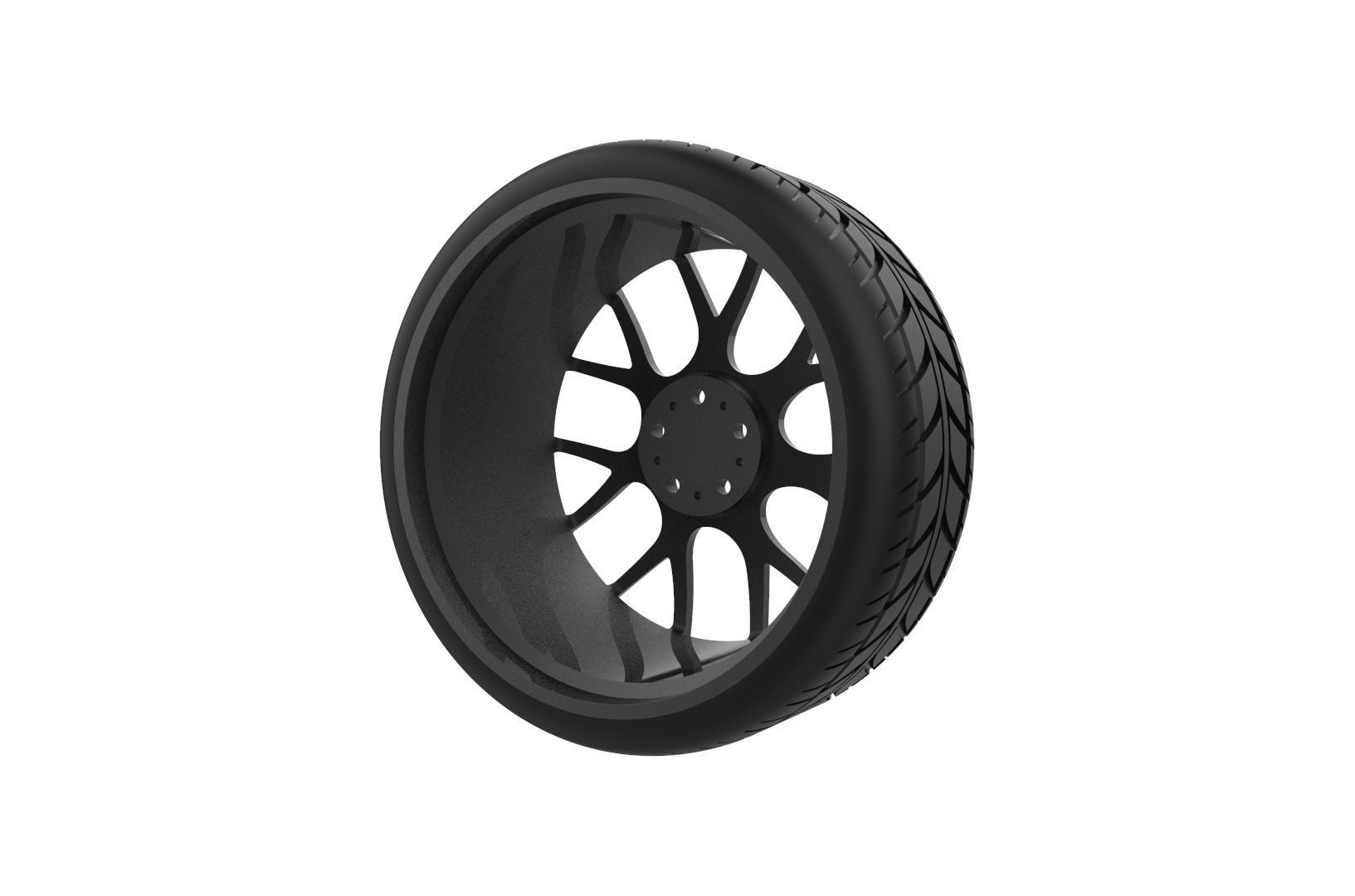 BBS CH-18 Car Wheel Rim 3D print model_25