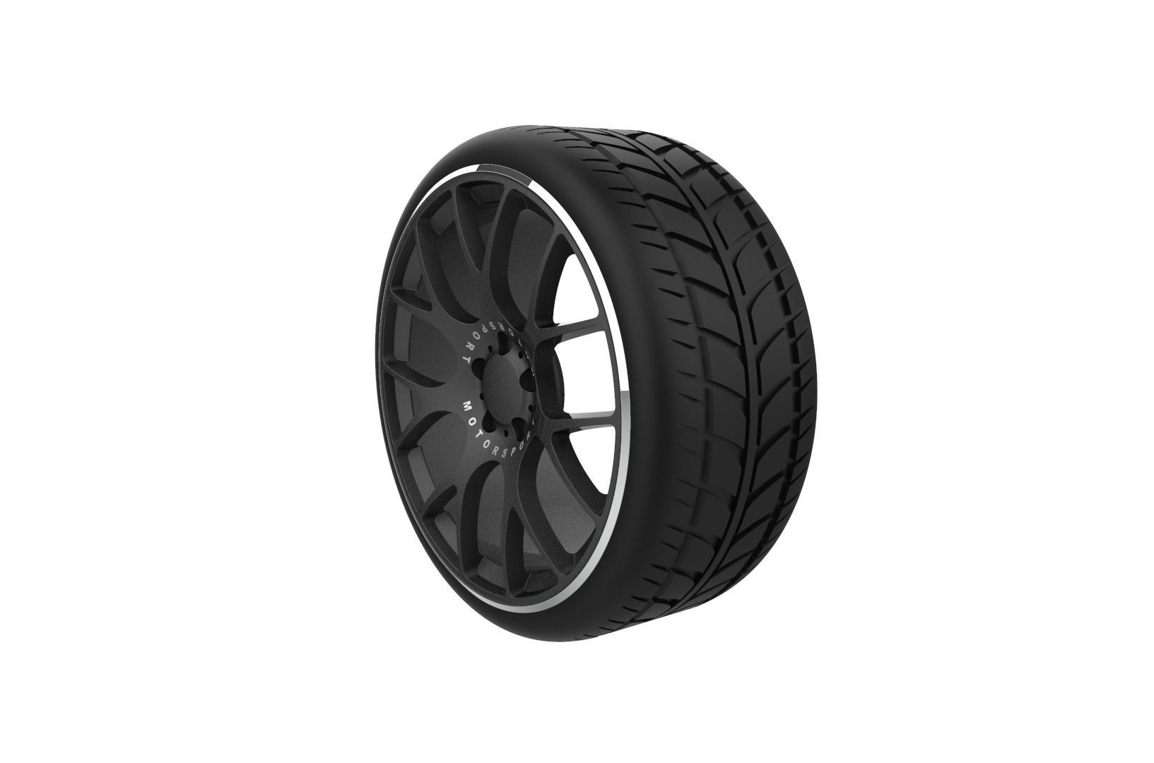 BBS CH-18 Car Wheel Rim 3D print model_15