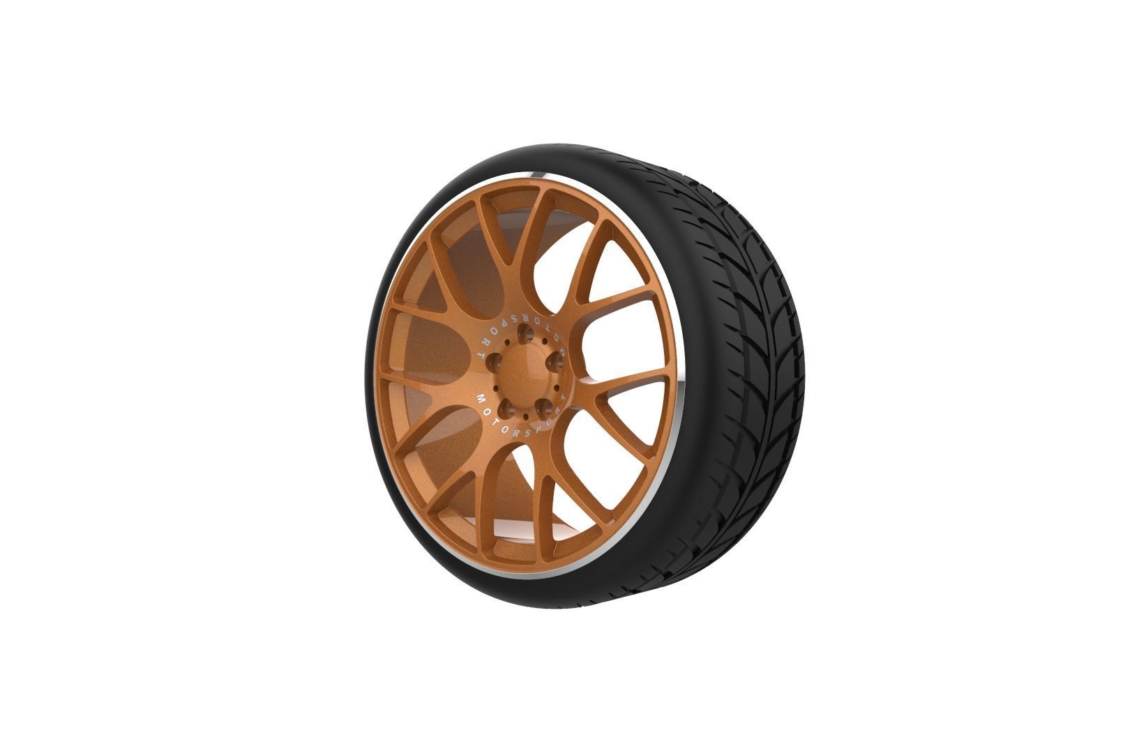 BBS CH-18 Car Wheel Rim 3D print model_4