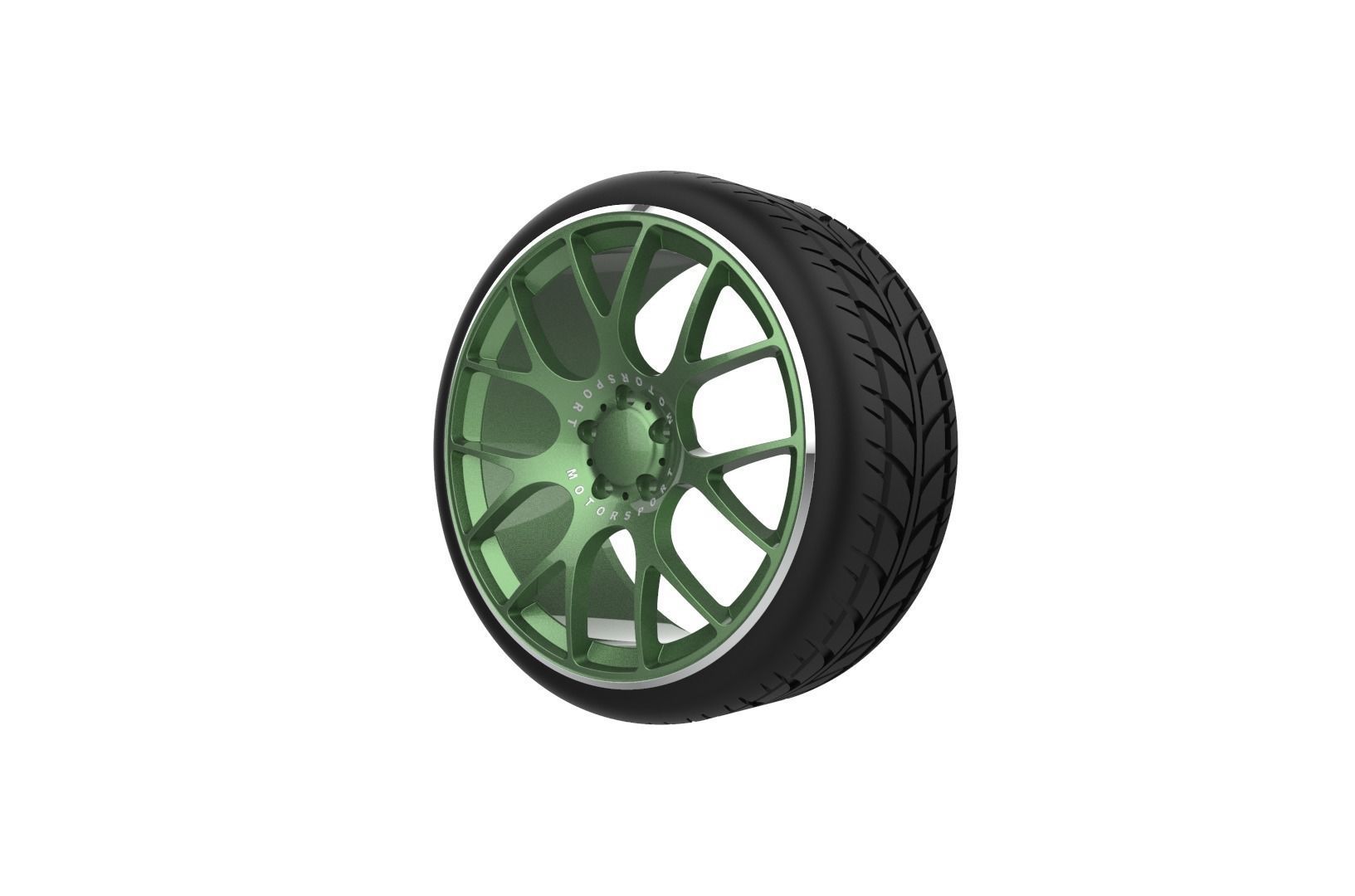 BBS CH-18 Car Wheel Rim 3D print model_9