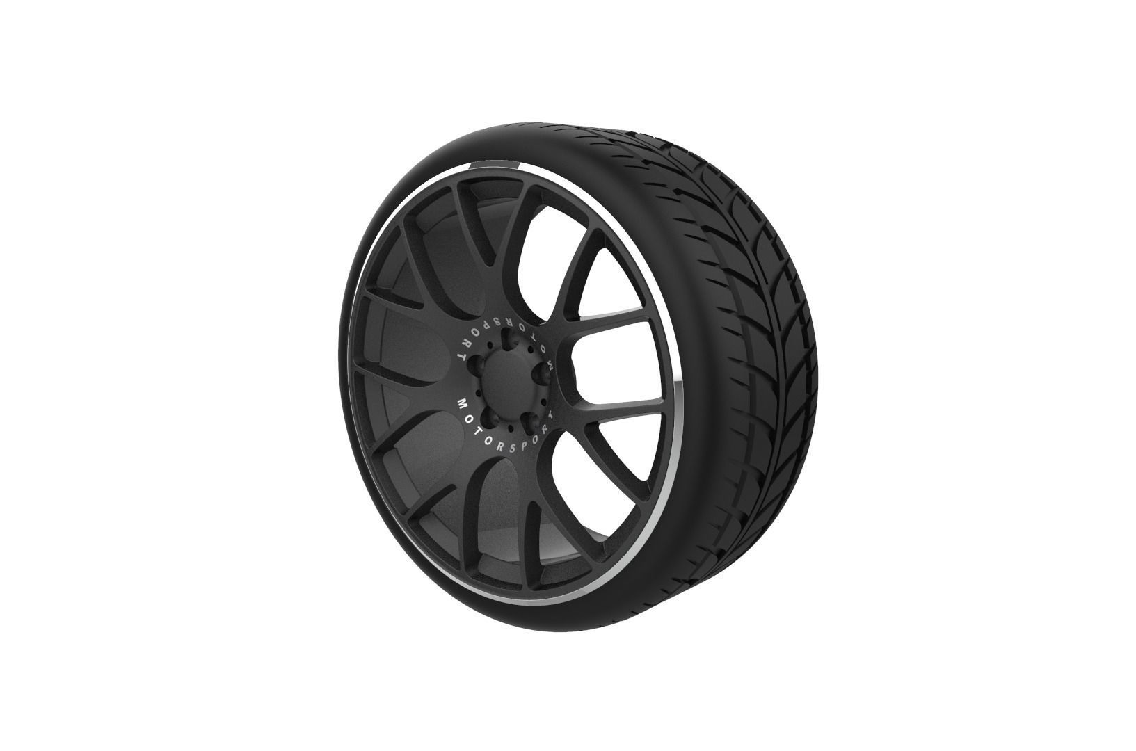 BBS CH-18 Car Wheel Rim 3D print model_14