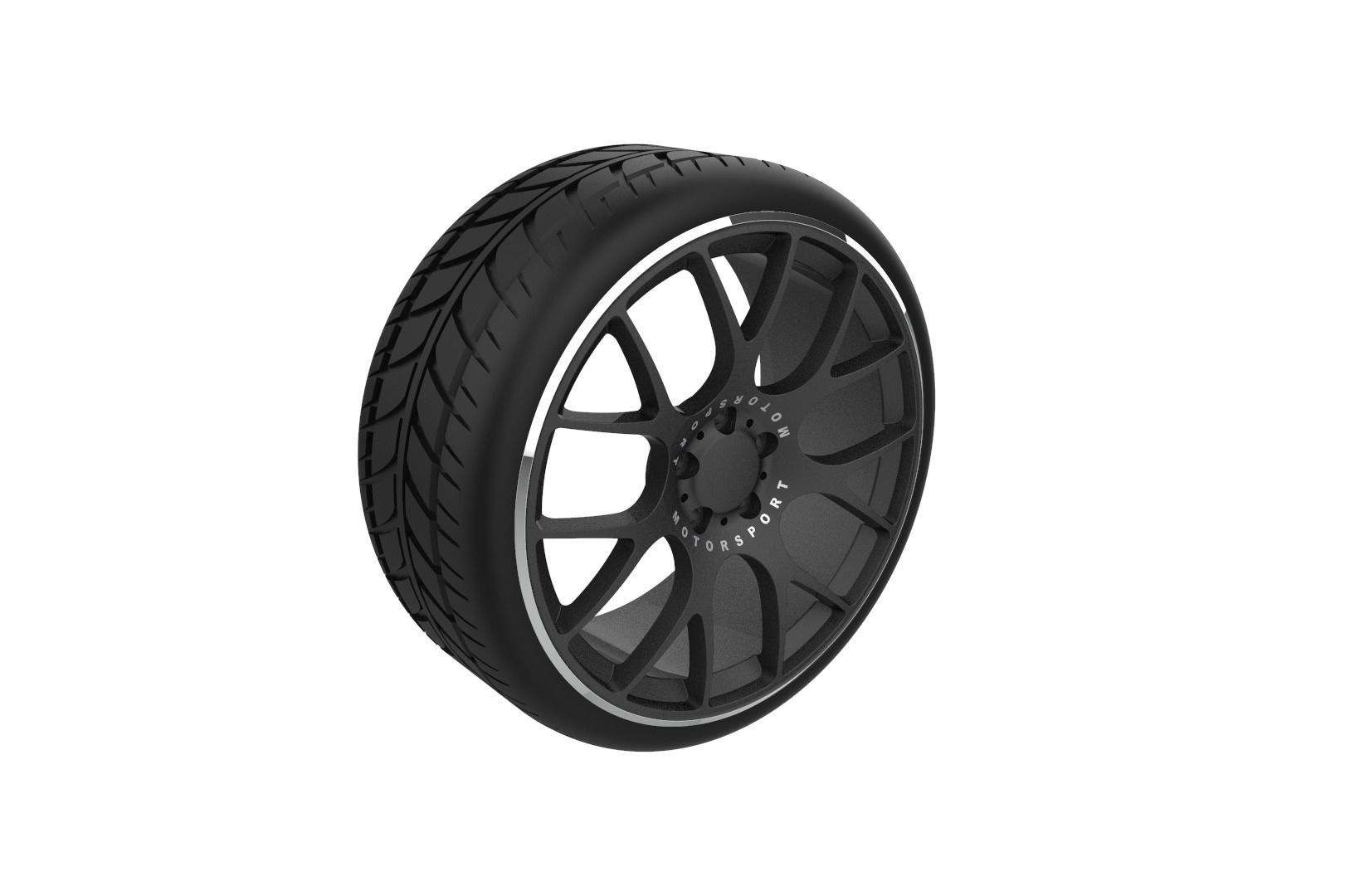 BBS CH-18 Car Wheel Rim 3D print model_32