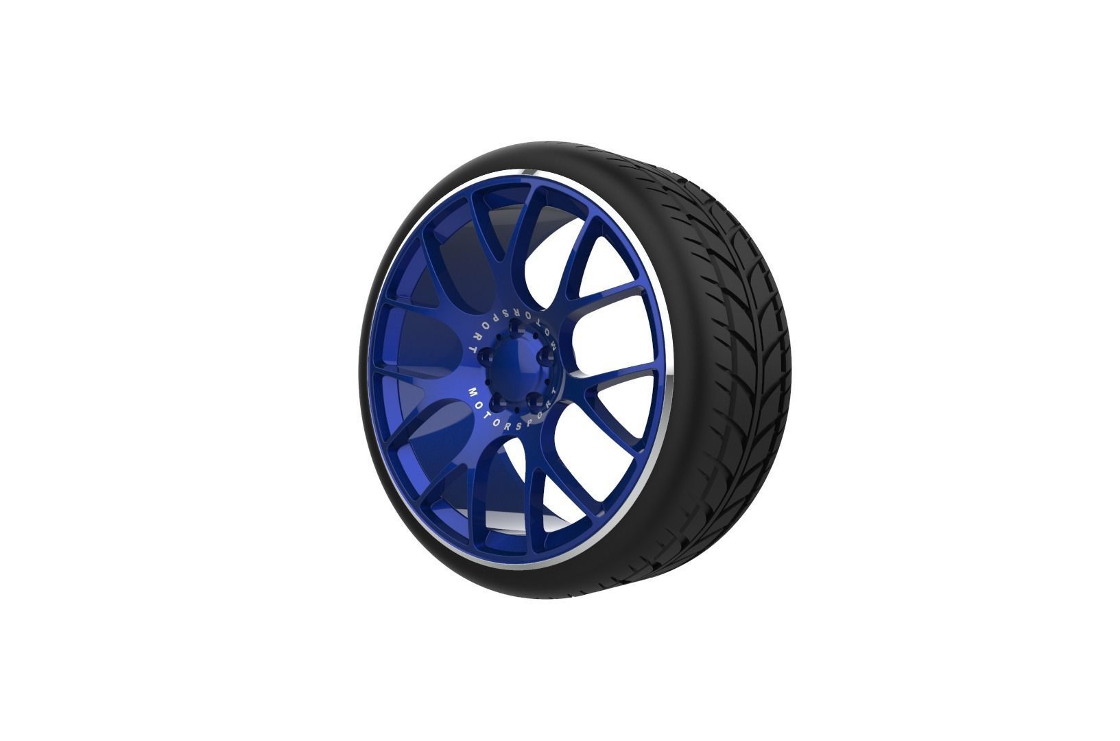 BBS CH-18 Car Wheel Rim 3D print model_6