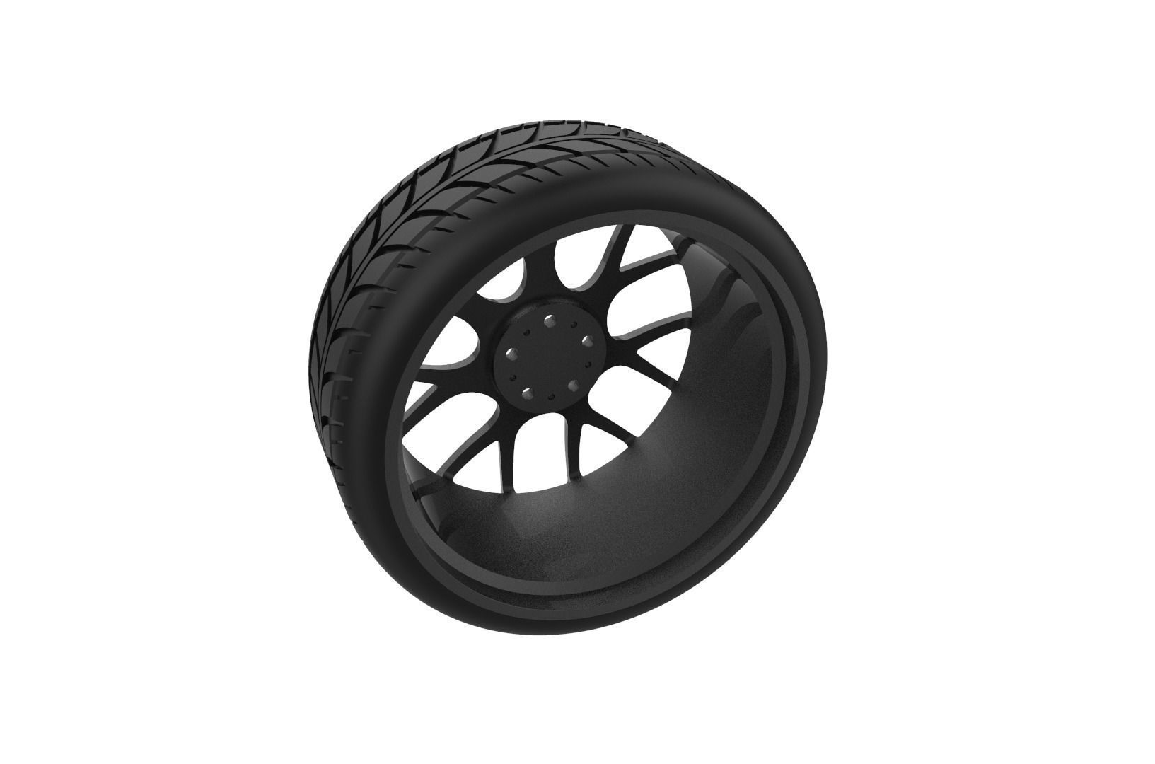BBS CH-18 Car Wheel Rim 3D print model_22