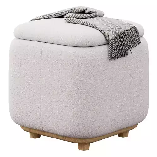 Maribo boucle storage ottoman by Article