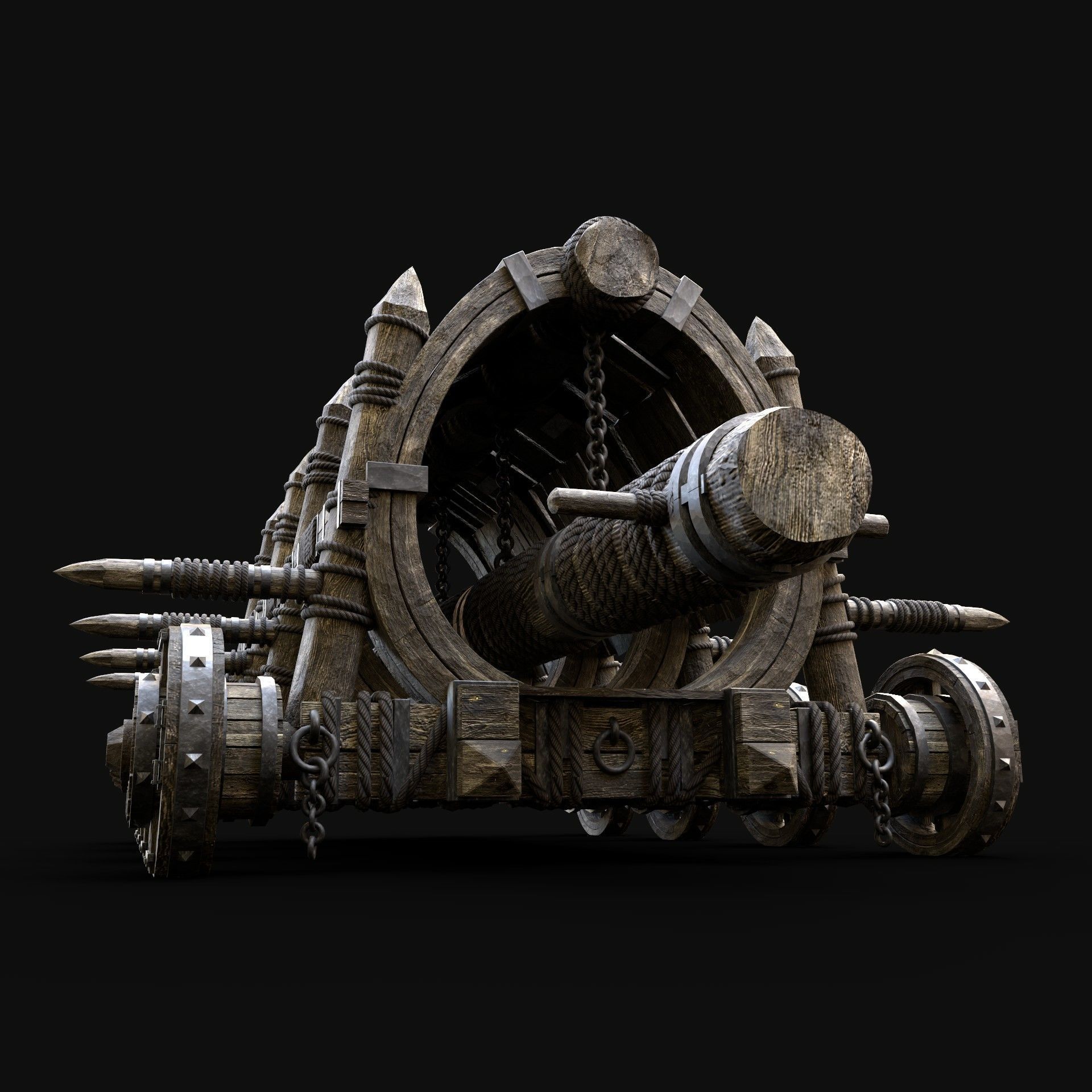 BATTERING RAM WAR MACHINE MEDIEVAL SIEGE ENGINE PACK COLLECTION _31