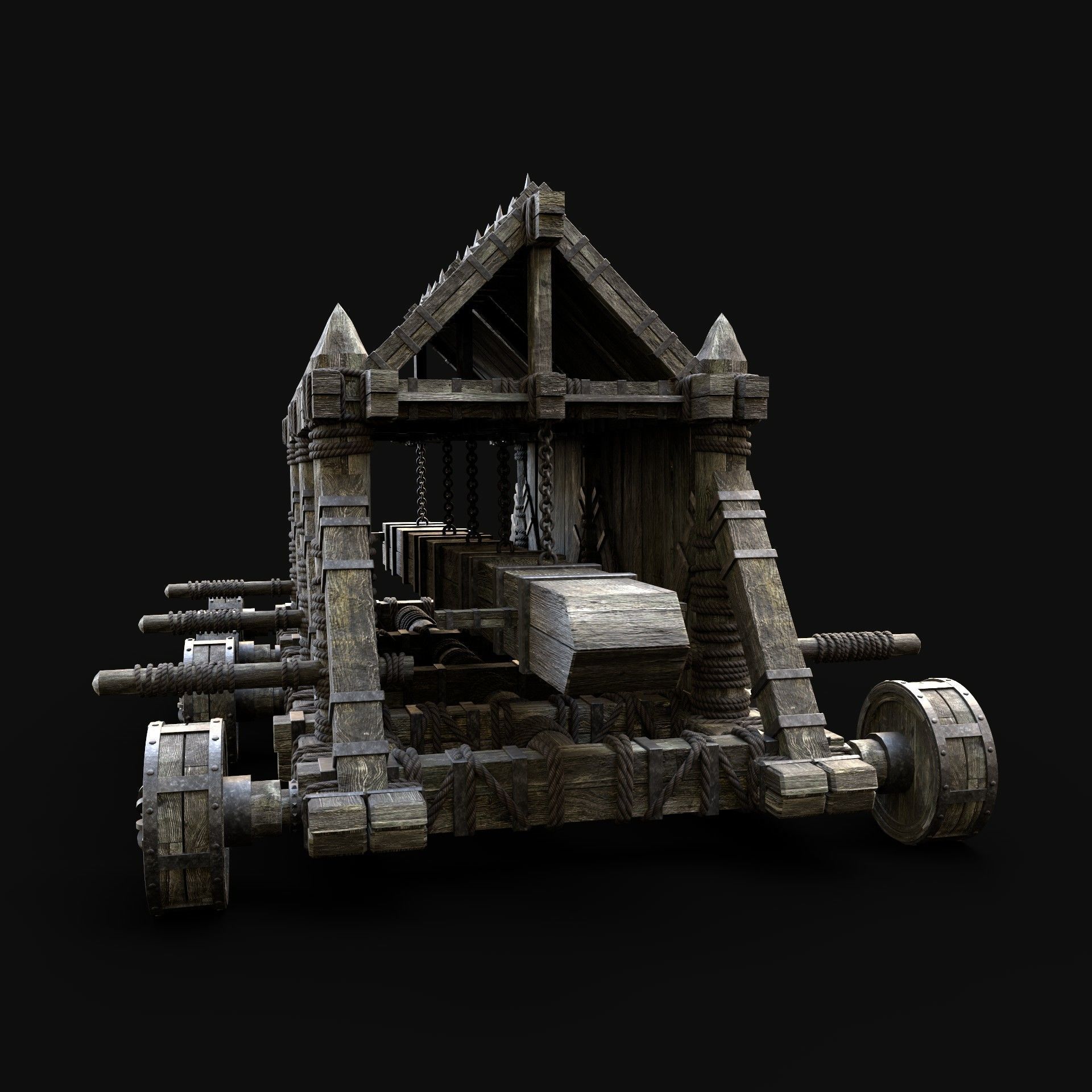 BATTERING RAM WAR MACHINE MEDIEVAL SIEGE ENGINE PACK COLLECTION _23