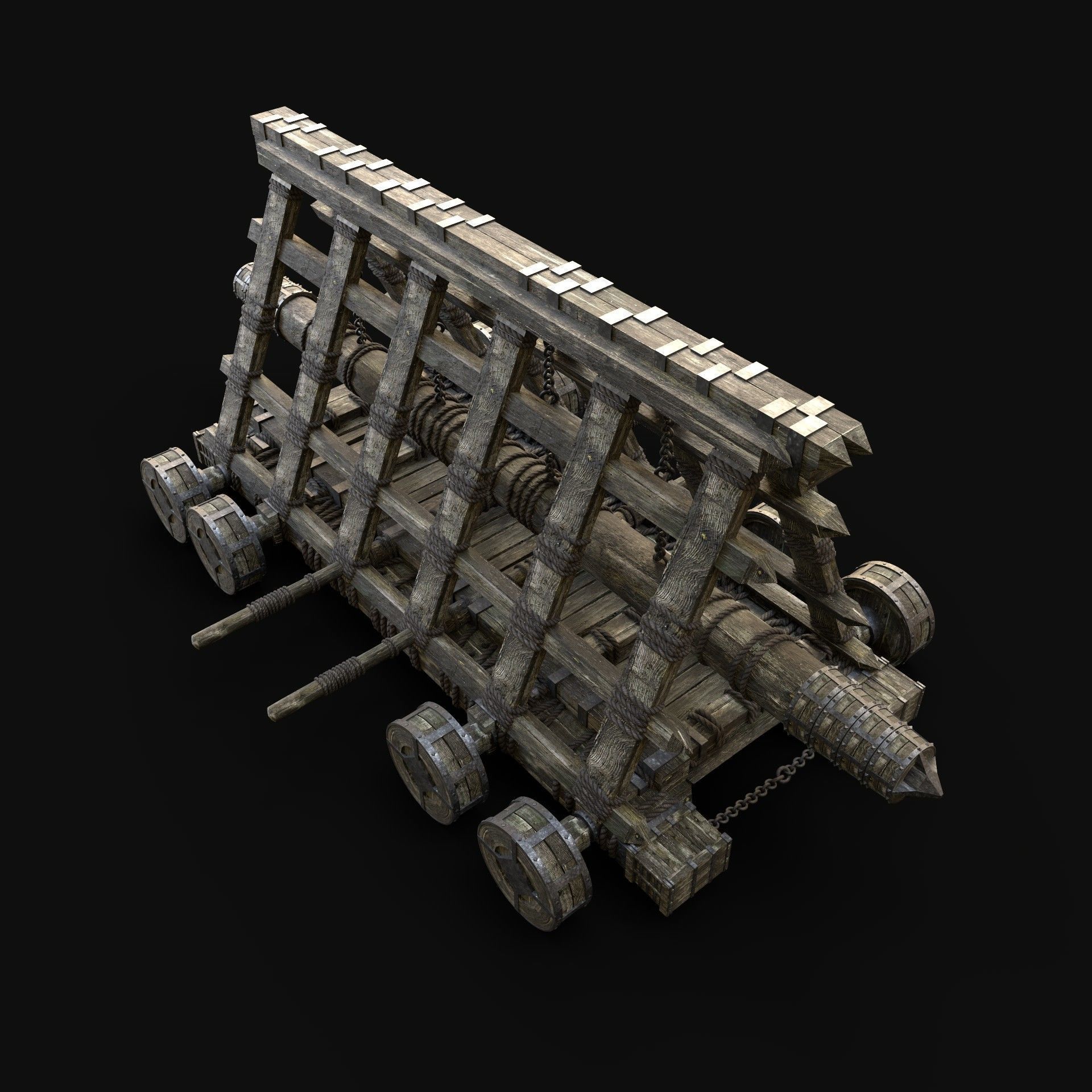 BATTERING RAM WAR MACHINE MEDIEVAL SIEGE ENGINE PACK COLLECTION _14